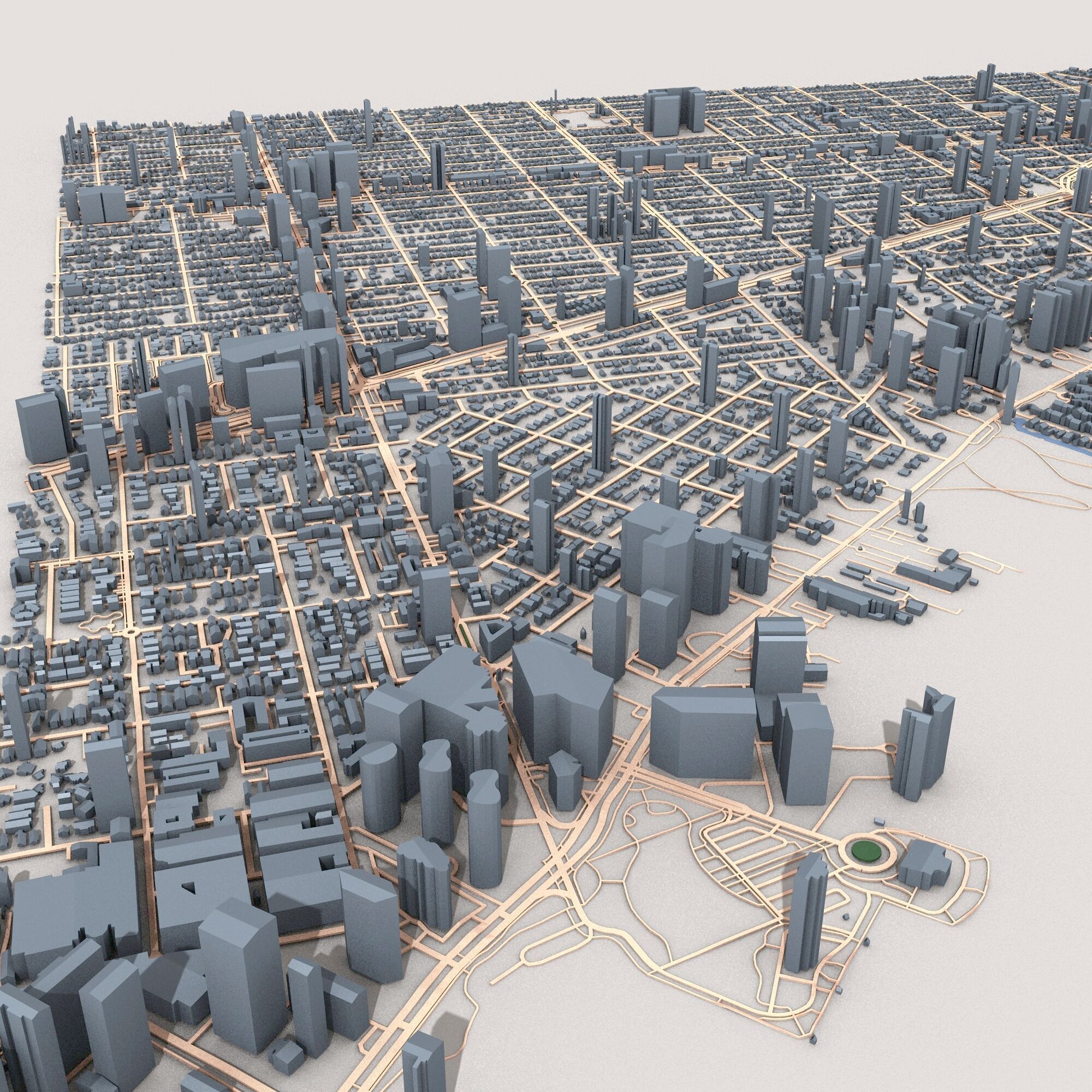 Miami City USA  3D model_2