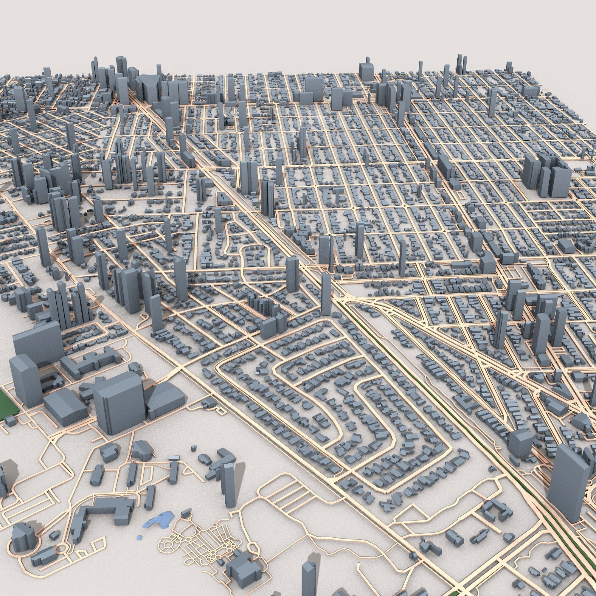 Miami City USA  3D model_3