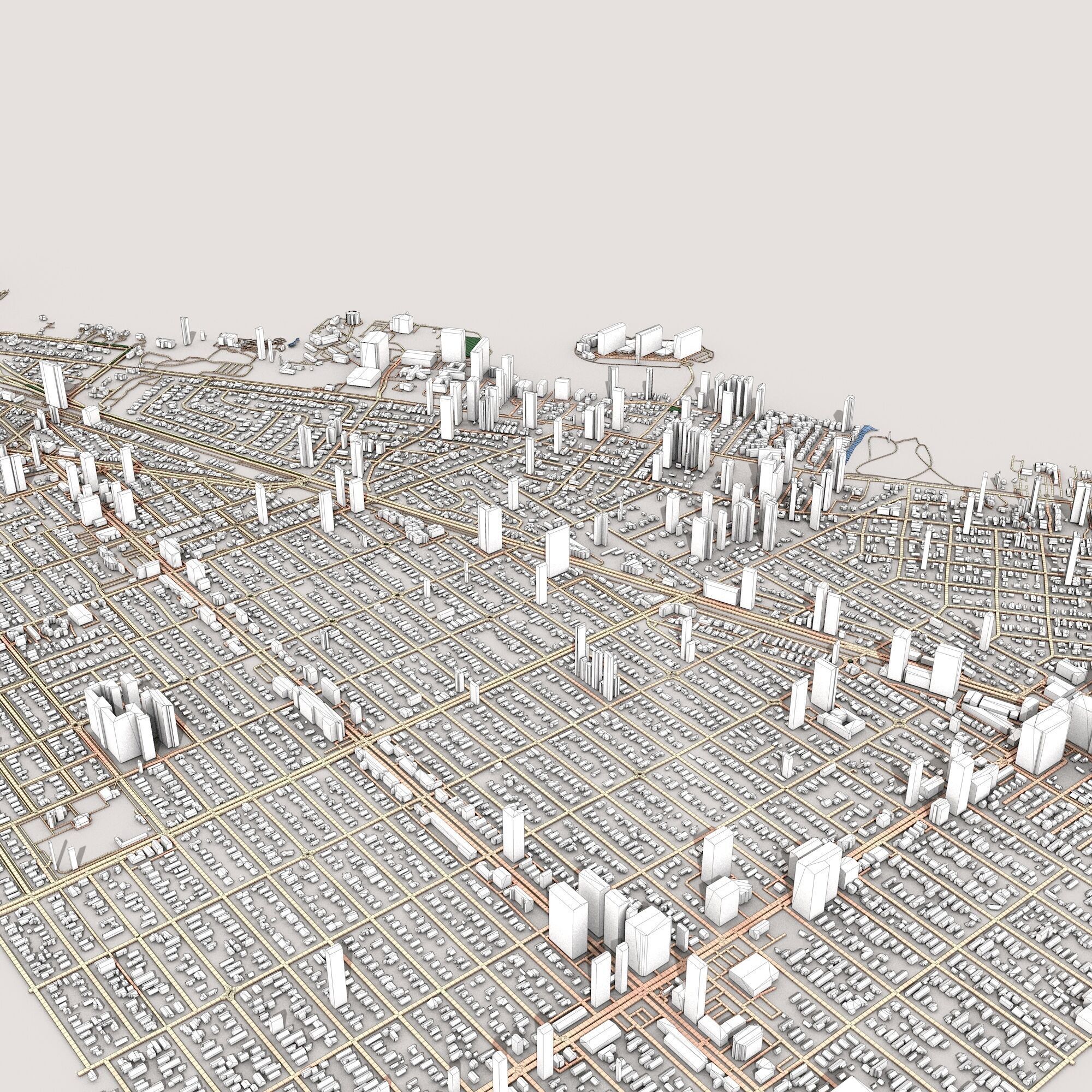 Miami City USA  3D model_8