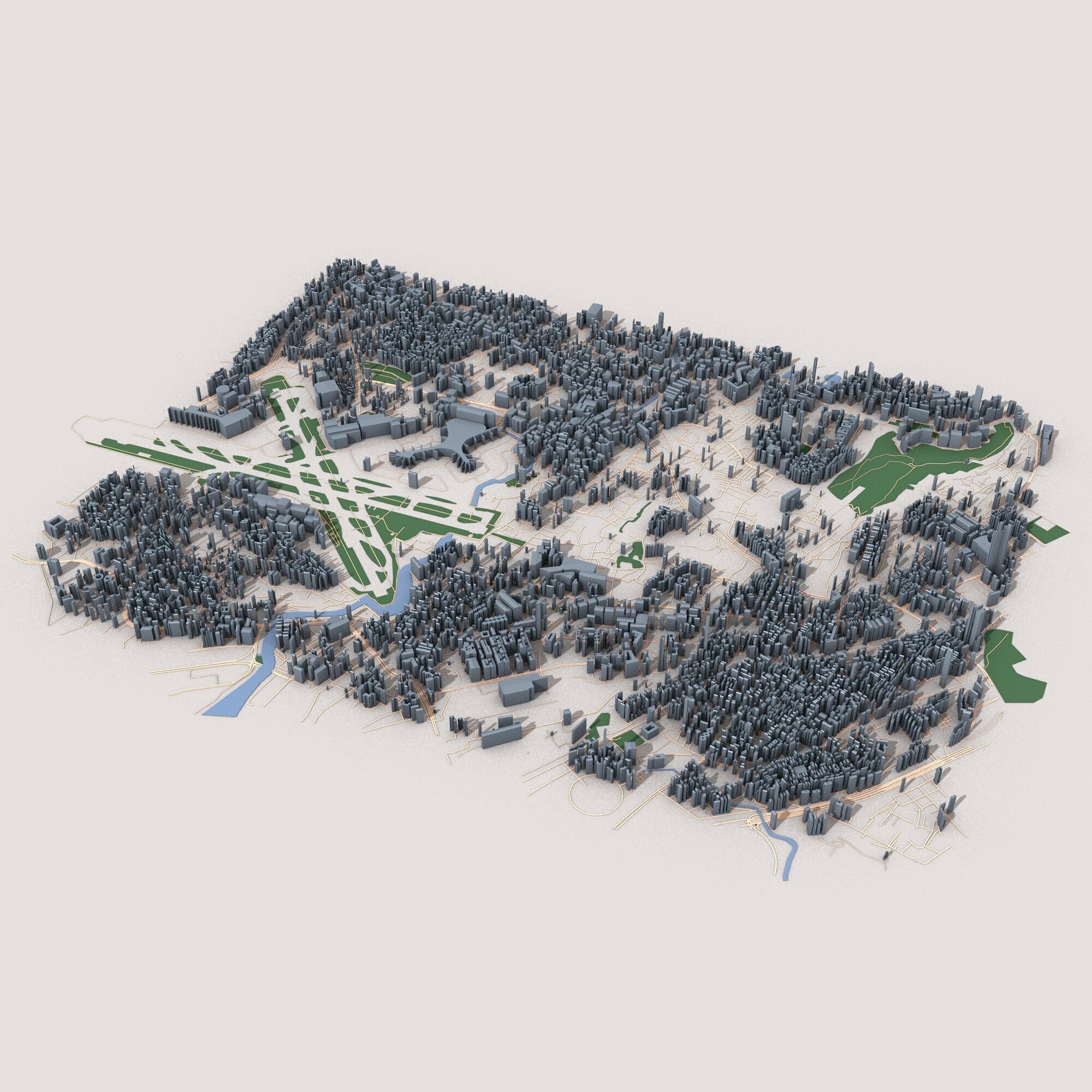 Mumbai City India  3D model_1