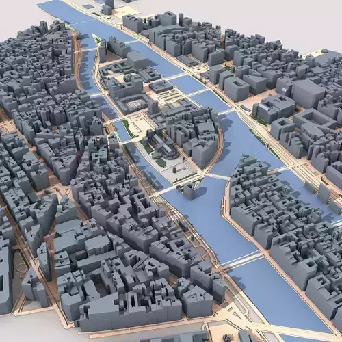 Paris City France 3D model