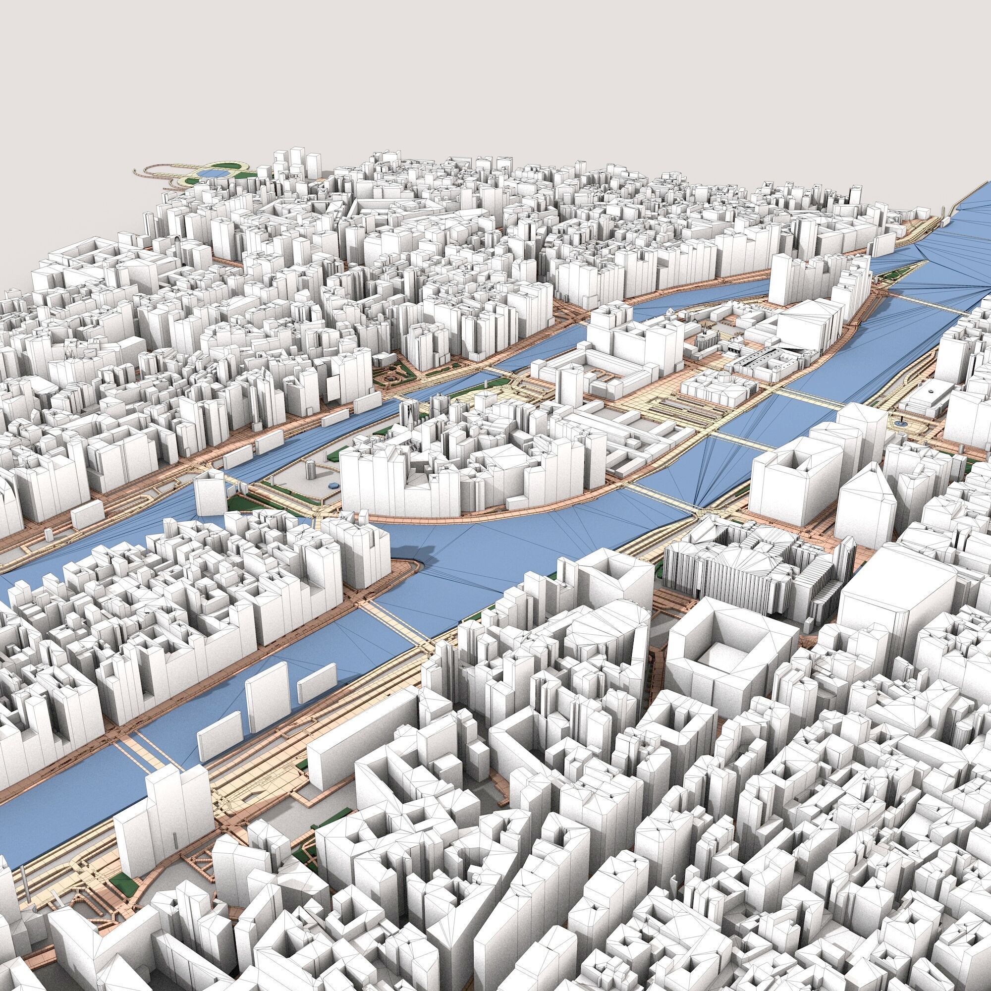 Paris City France 3D model_8