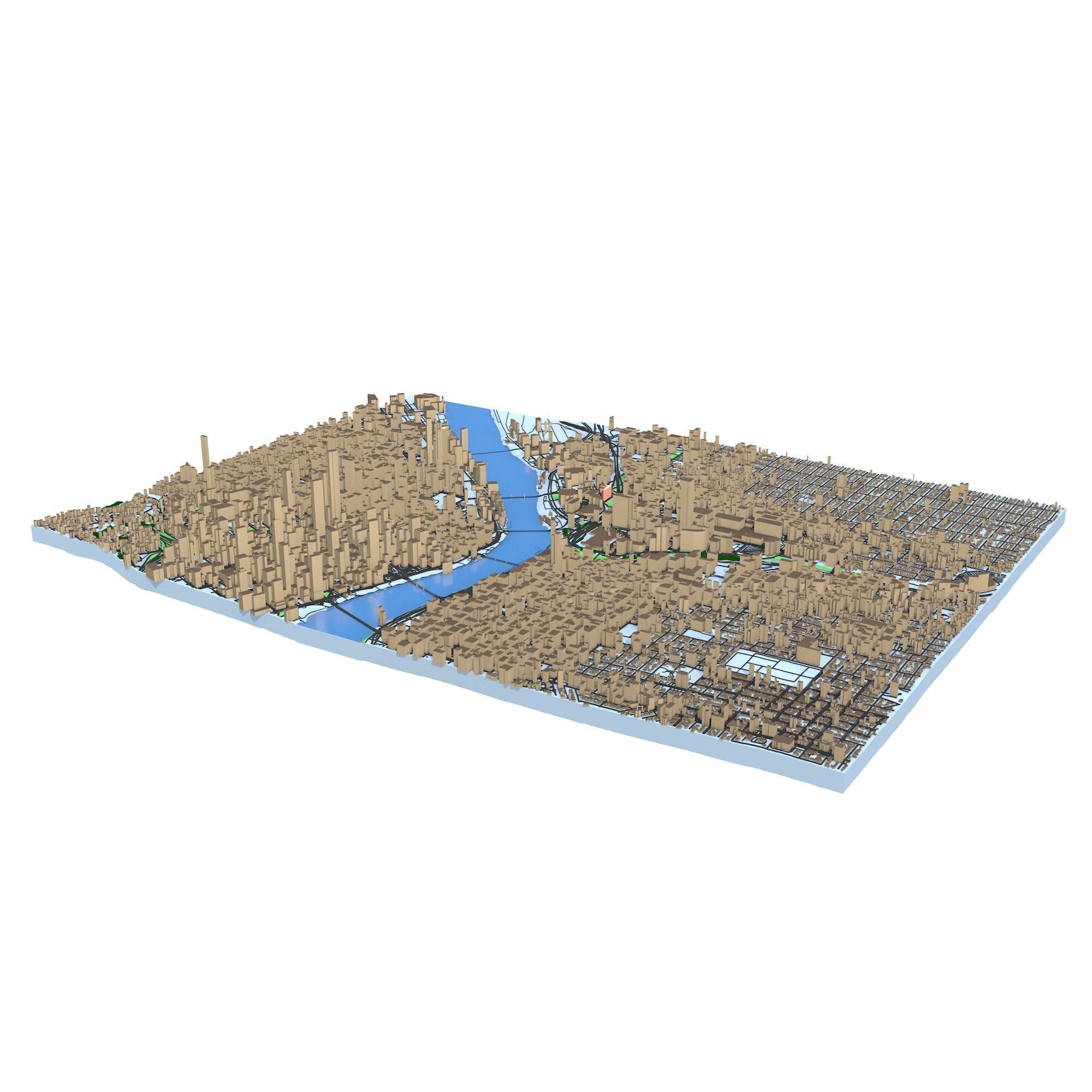 Portland Oregon City  3D model_6