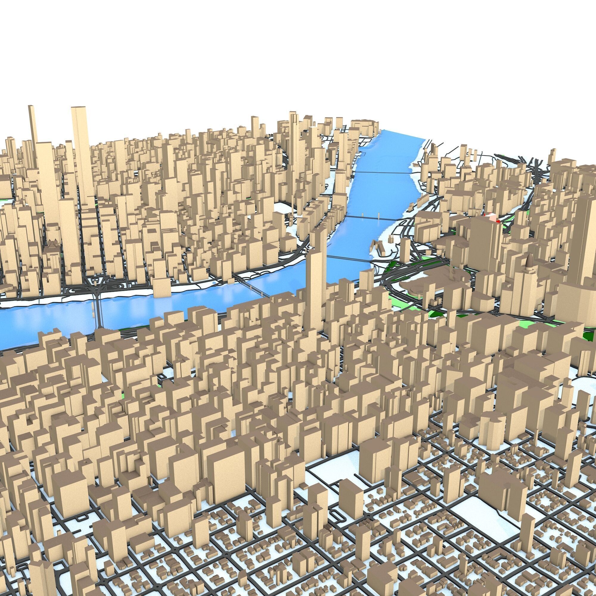 Portland Oregon City  3D model_1