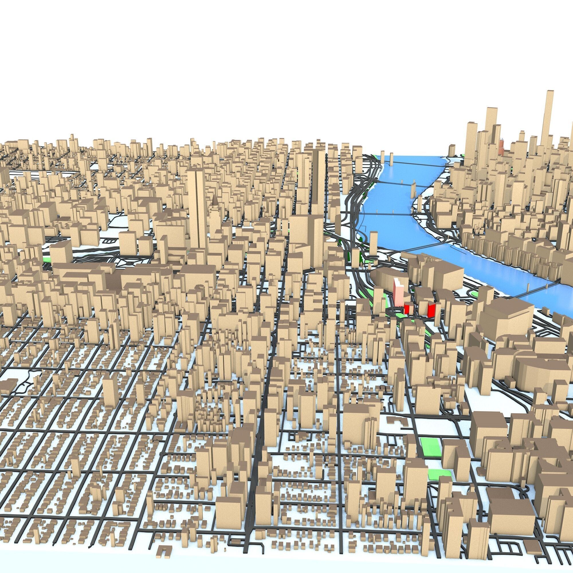 Portland Oregon City  3D model_3