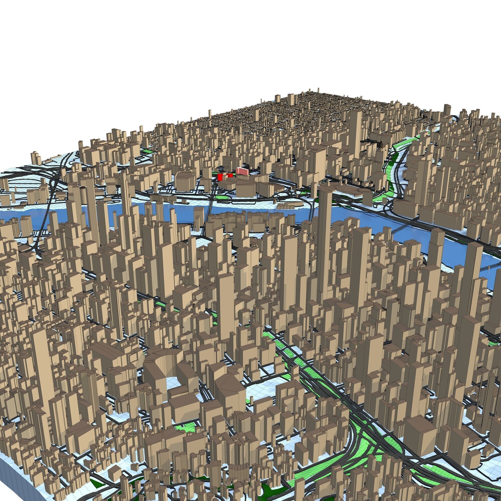 Portland Oregon City  3D model_10