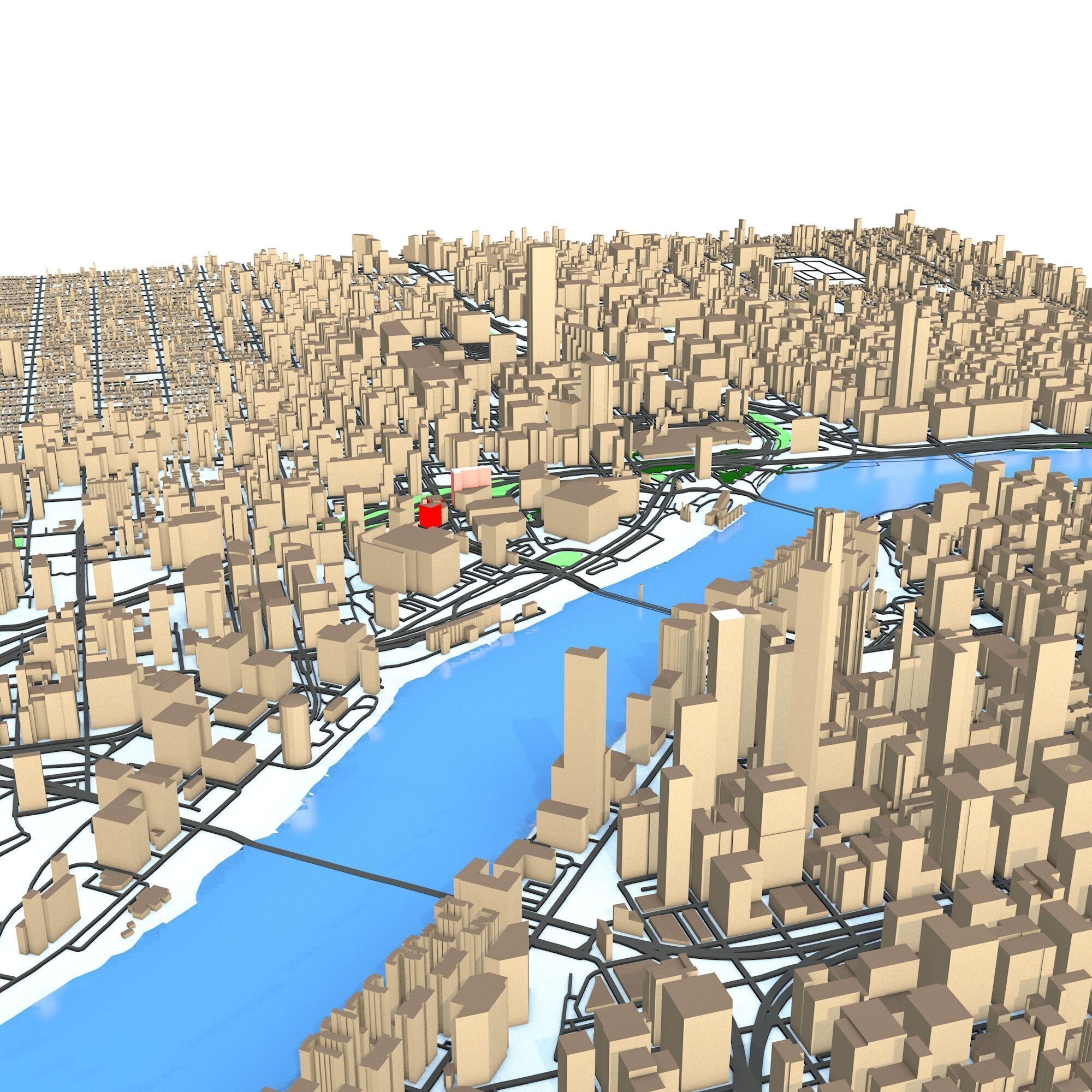 Portland Oregon City  3D model_4