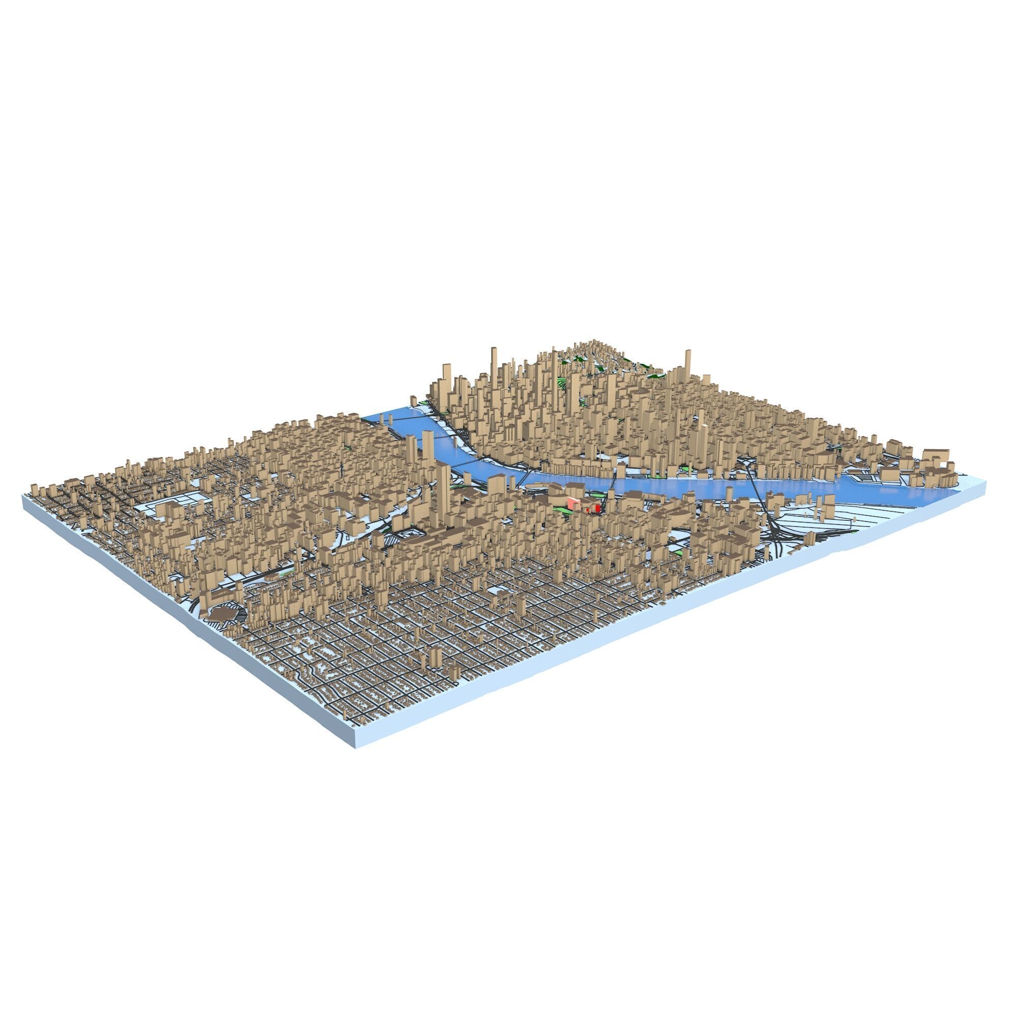 Portland Oregon City  3D model_7