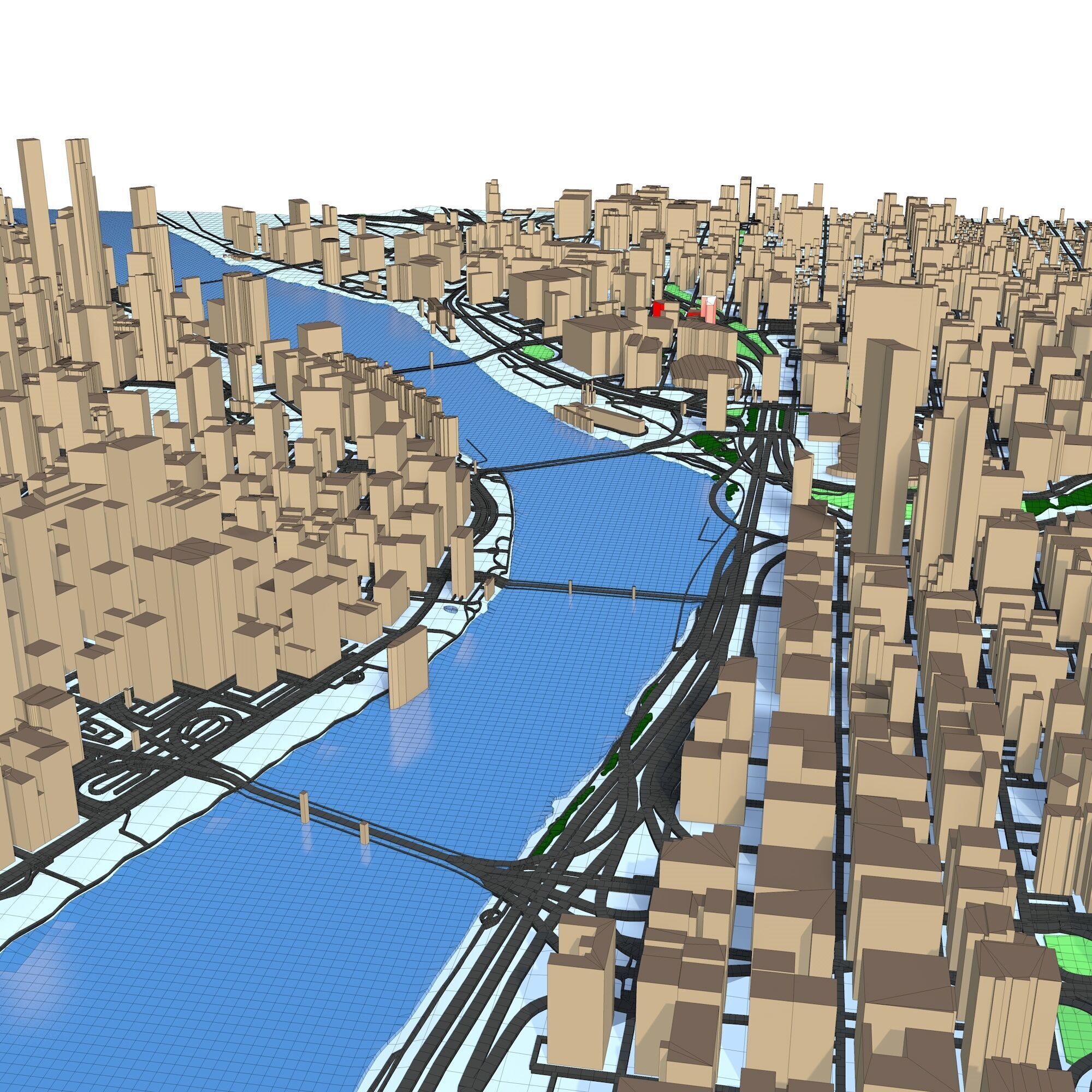 Portland Oregon City  3D model_9