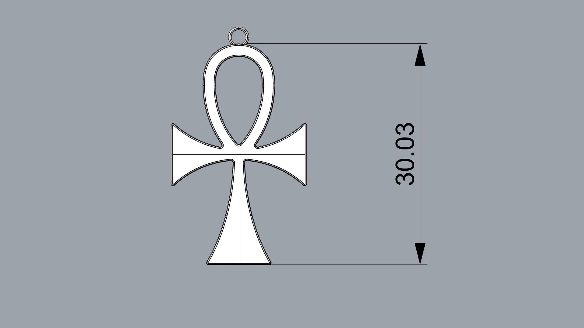 Egyptian Ankh-3 3D print model_3