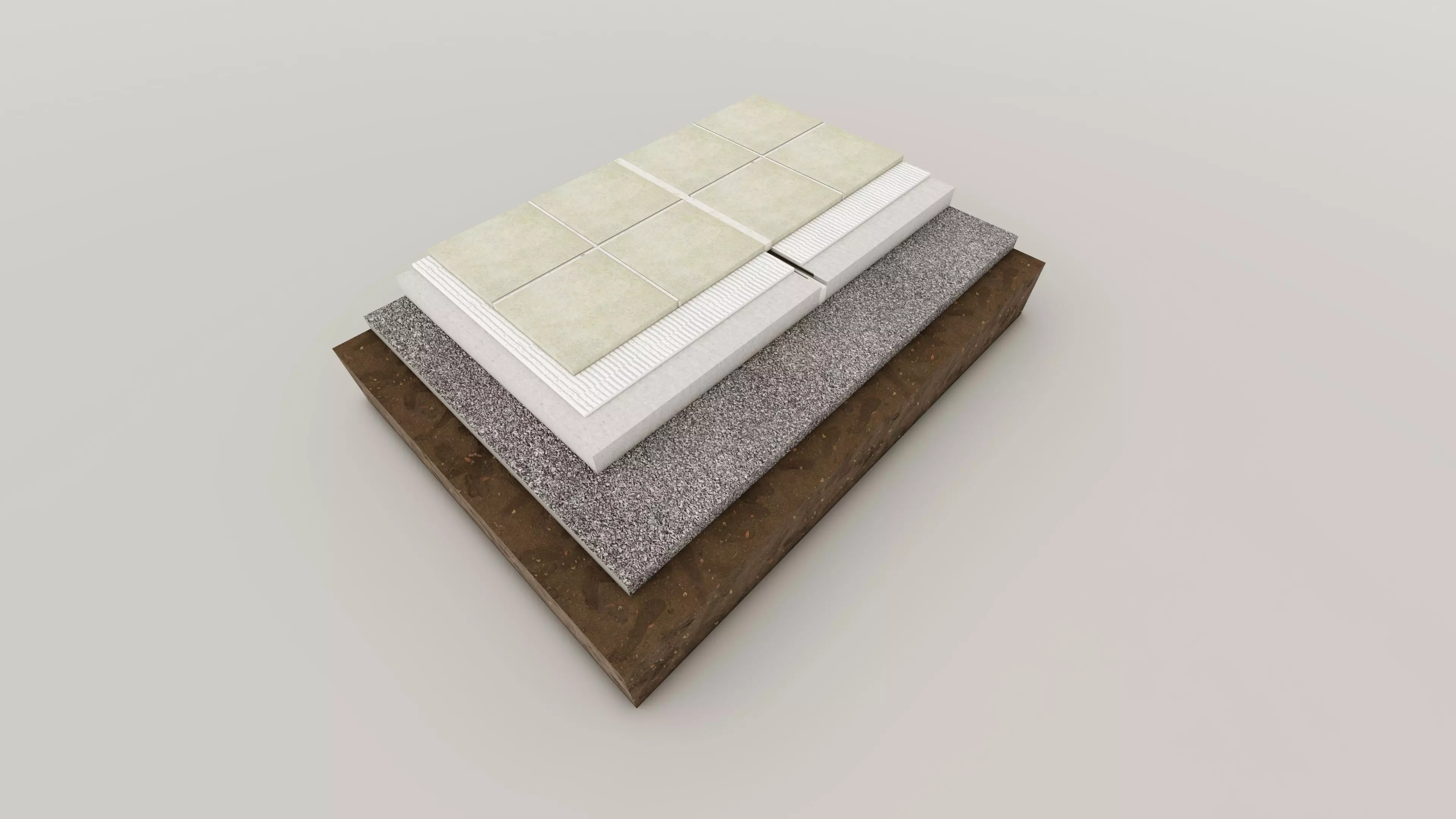 Wall Cross Section Insulation-Park wall detail-1 3D model