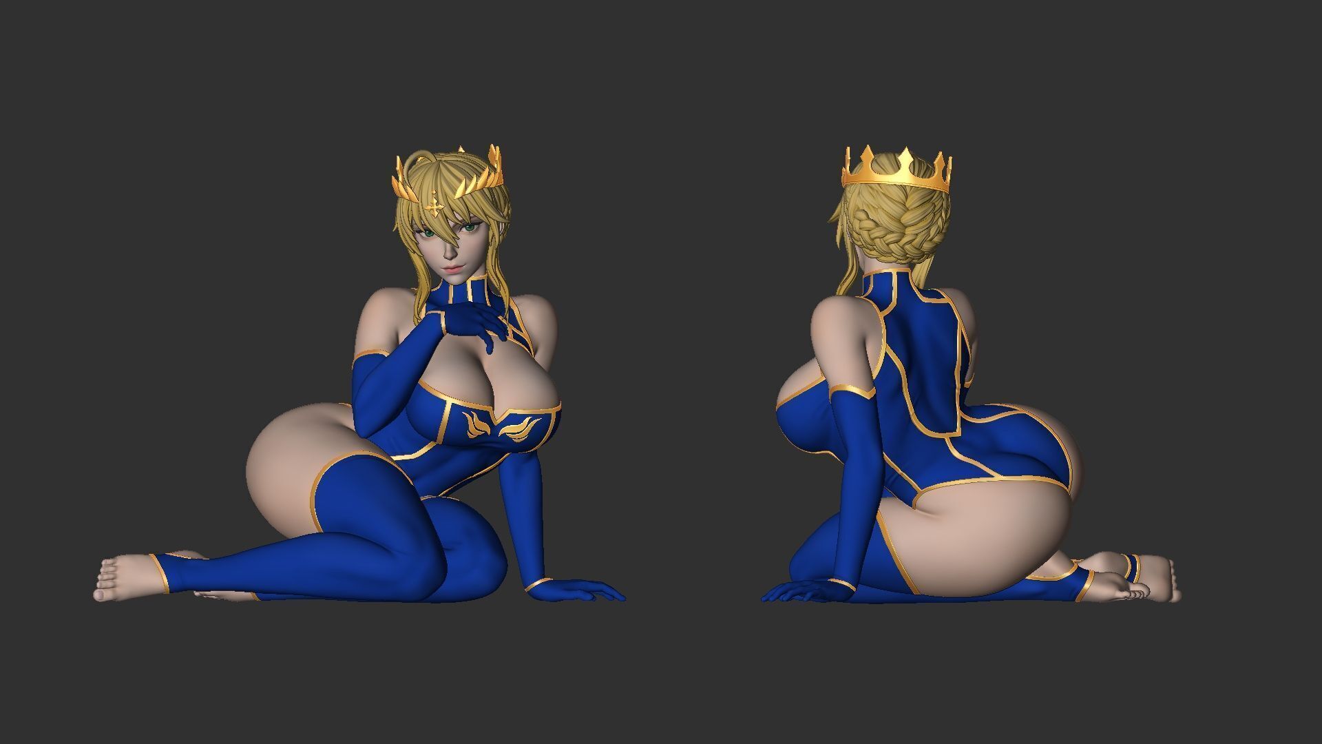 Artoria Lancer Fate Grand Order 3D print model_1