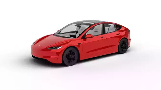 Tesla Model 3 Perfomance 2024 3d model 3D model