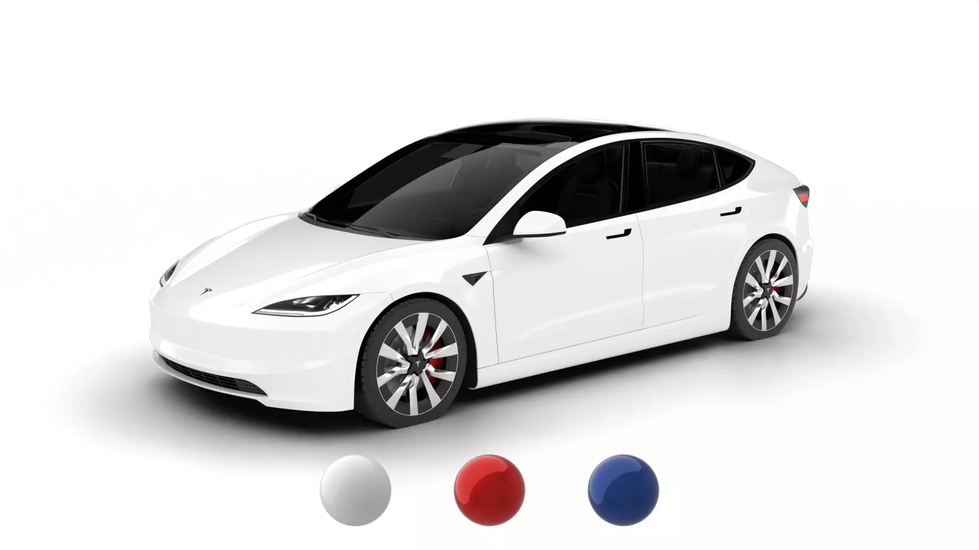 Tesla Model 3 2024 3d model 3D model