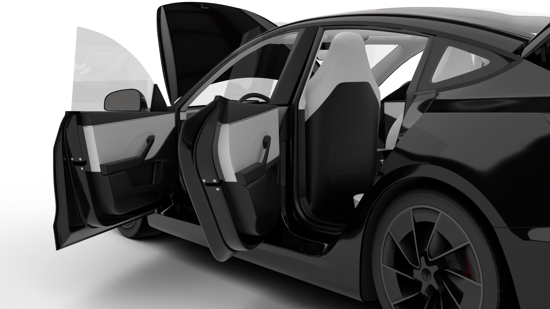 Tesla Model 3 Perfomance 2024 HQ 3d model 3D model_17