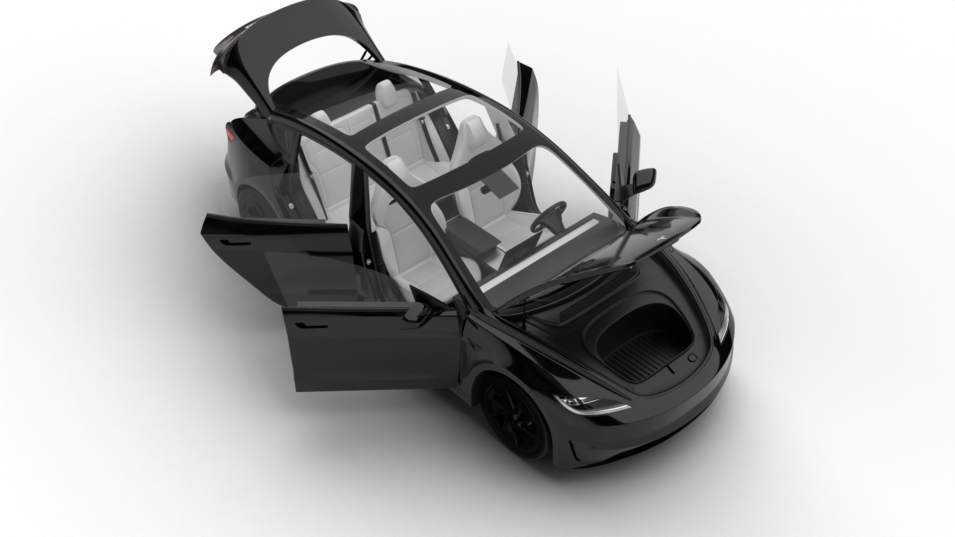 Tesla Model 3 Perfomance 2024 HQ 3d model 3D model_8