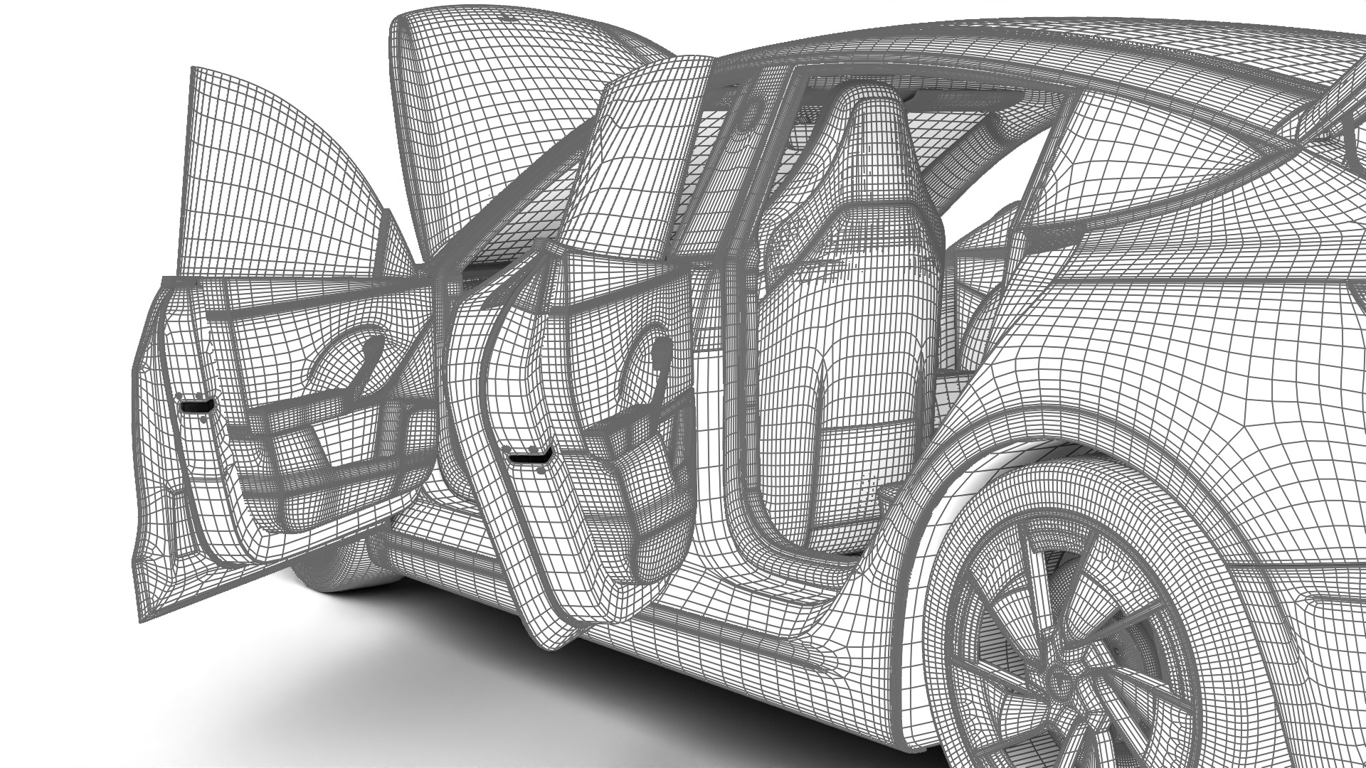 Tesla Model 3 Perfomance 2024 HQ 3d model 3D model_37