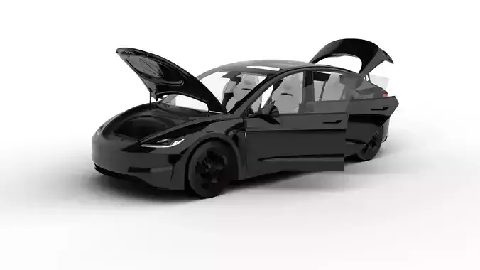 Tesla Model 3 Perfomance 2024 HQ 3d model