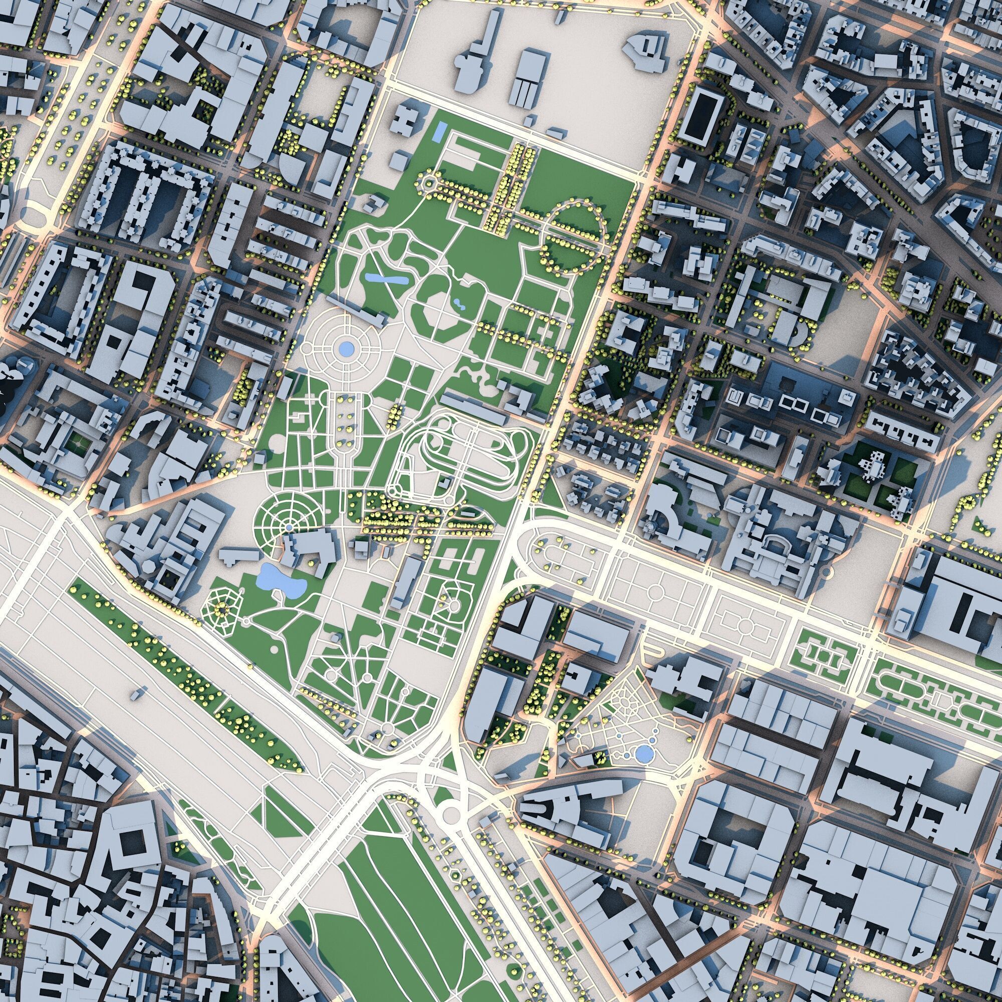 Valencia City Spain  3D model_2