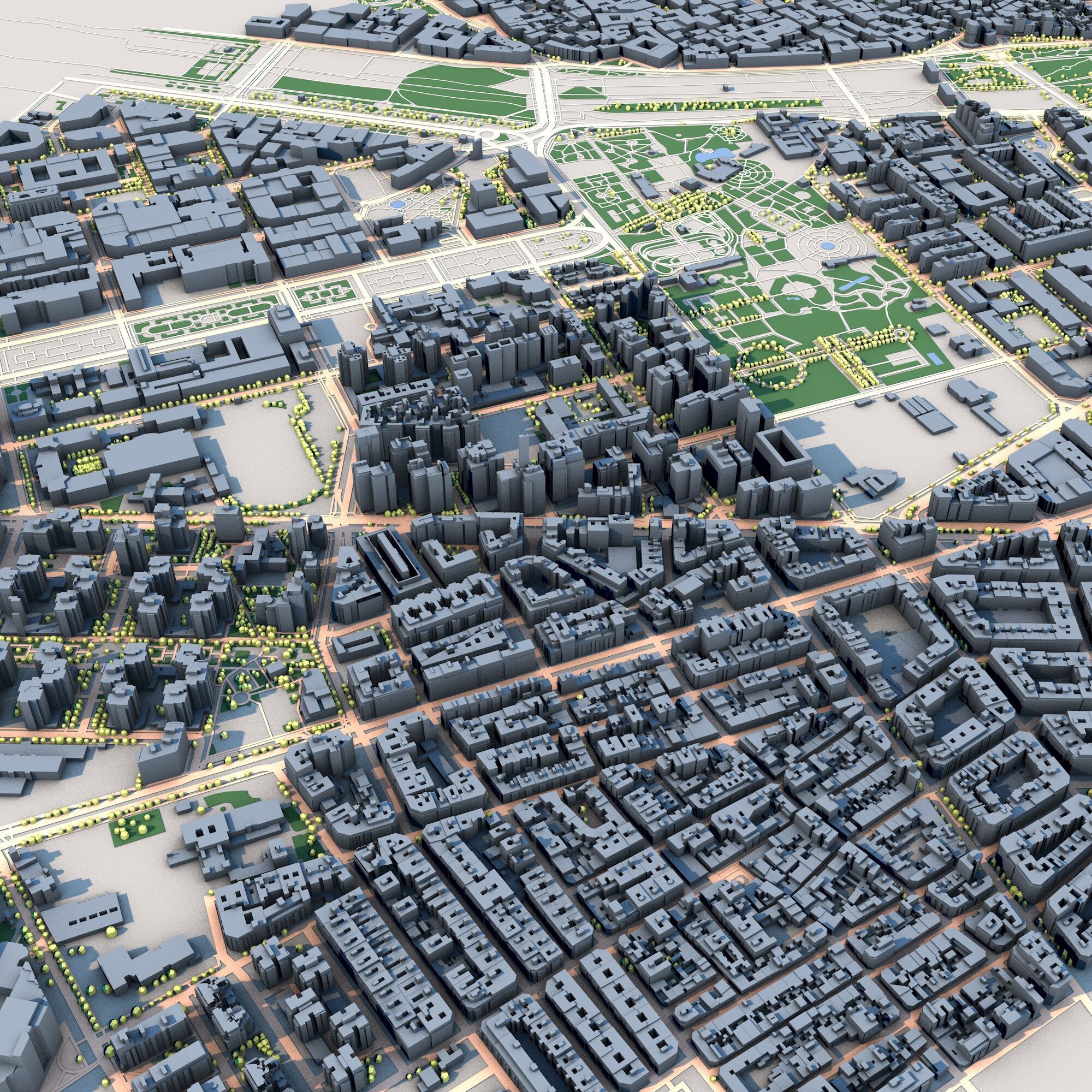 Valencia City Spain  3D model_10