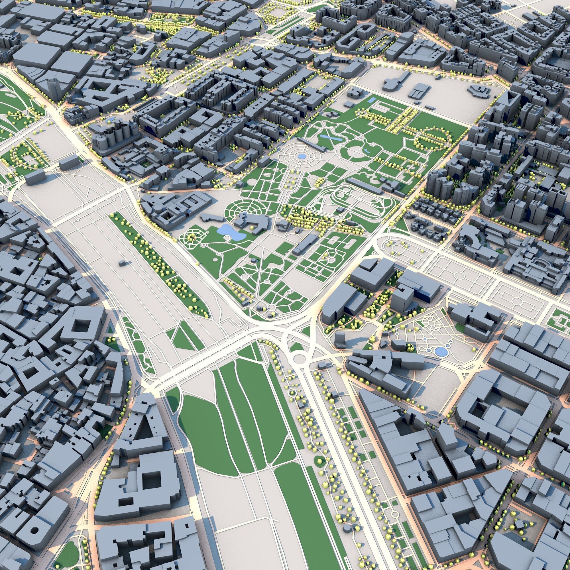 Valencia City Spain  3D model_6