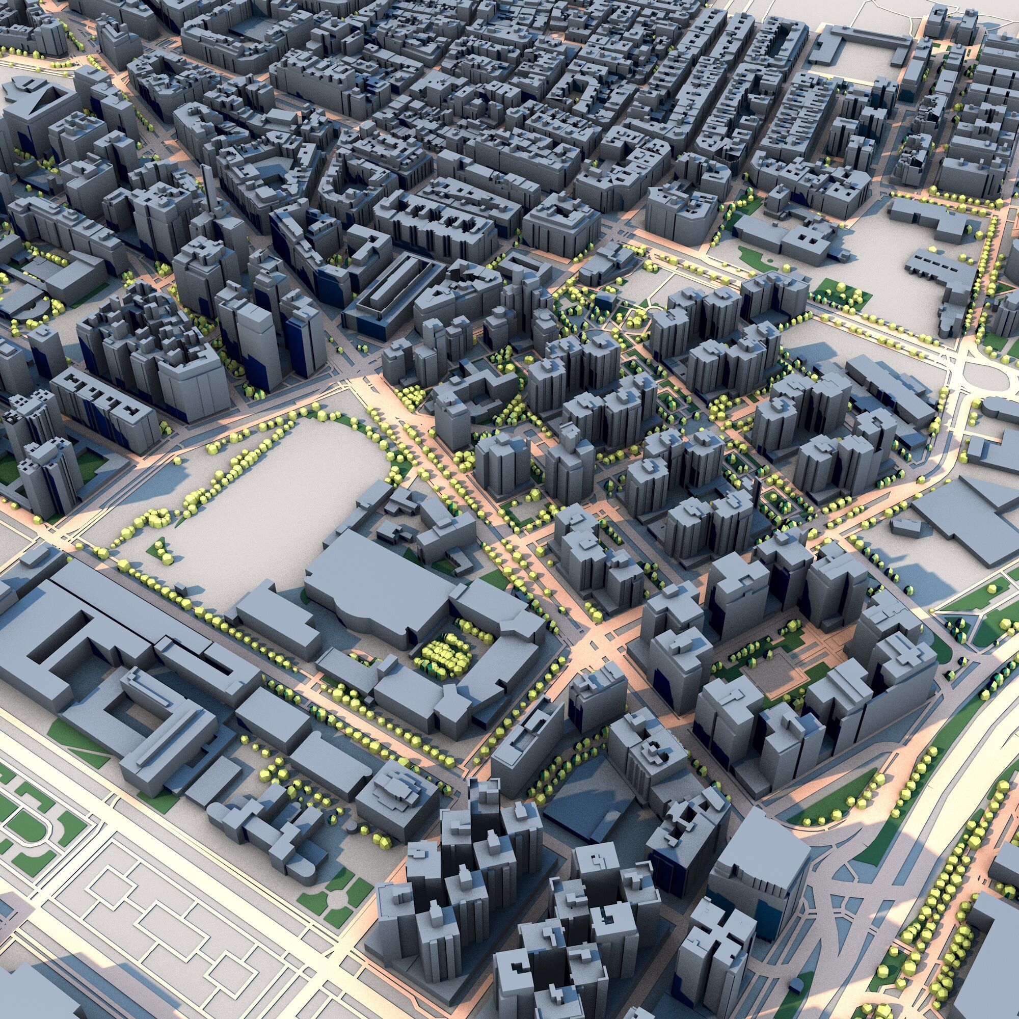 Valencia City Spain  3D model_5