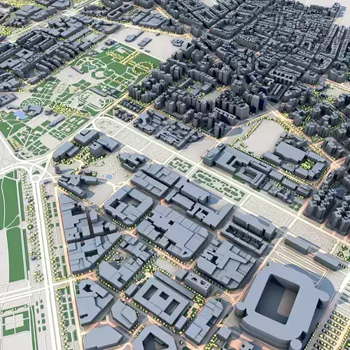 Valencia City Spain  3D model