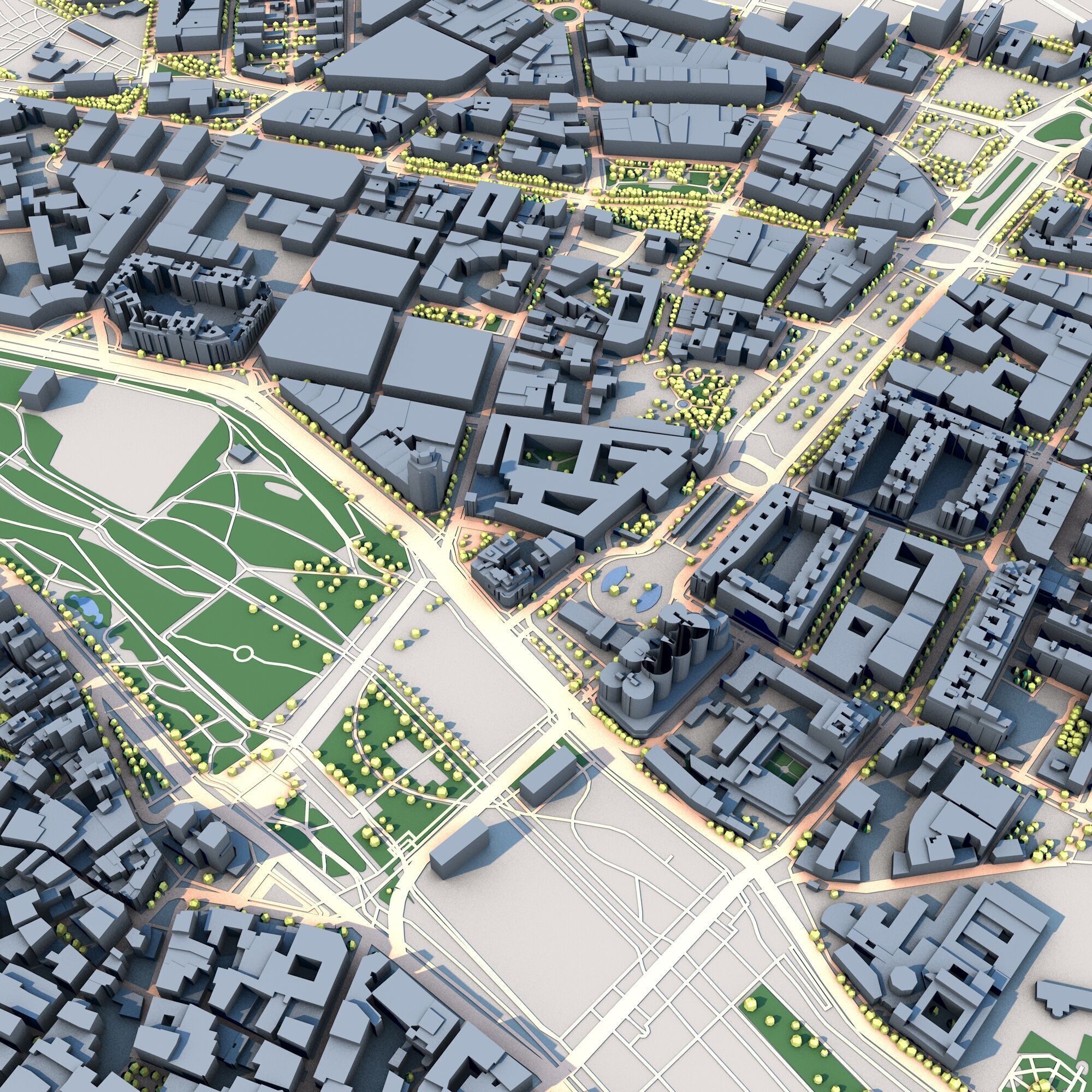 Valencia City Spain  3D model_8