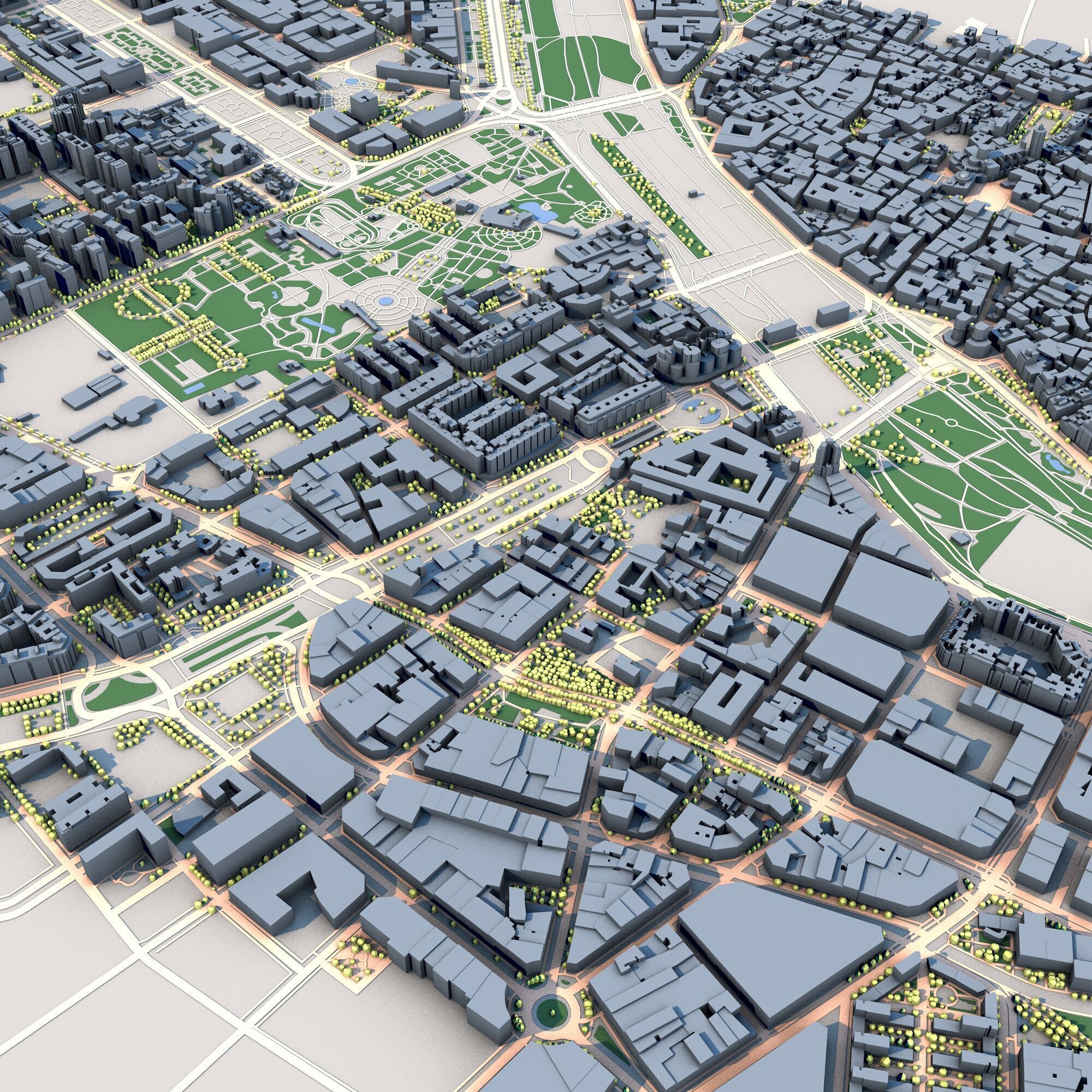 Valencia City Spain  3D model_11