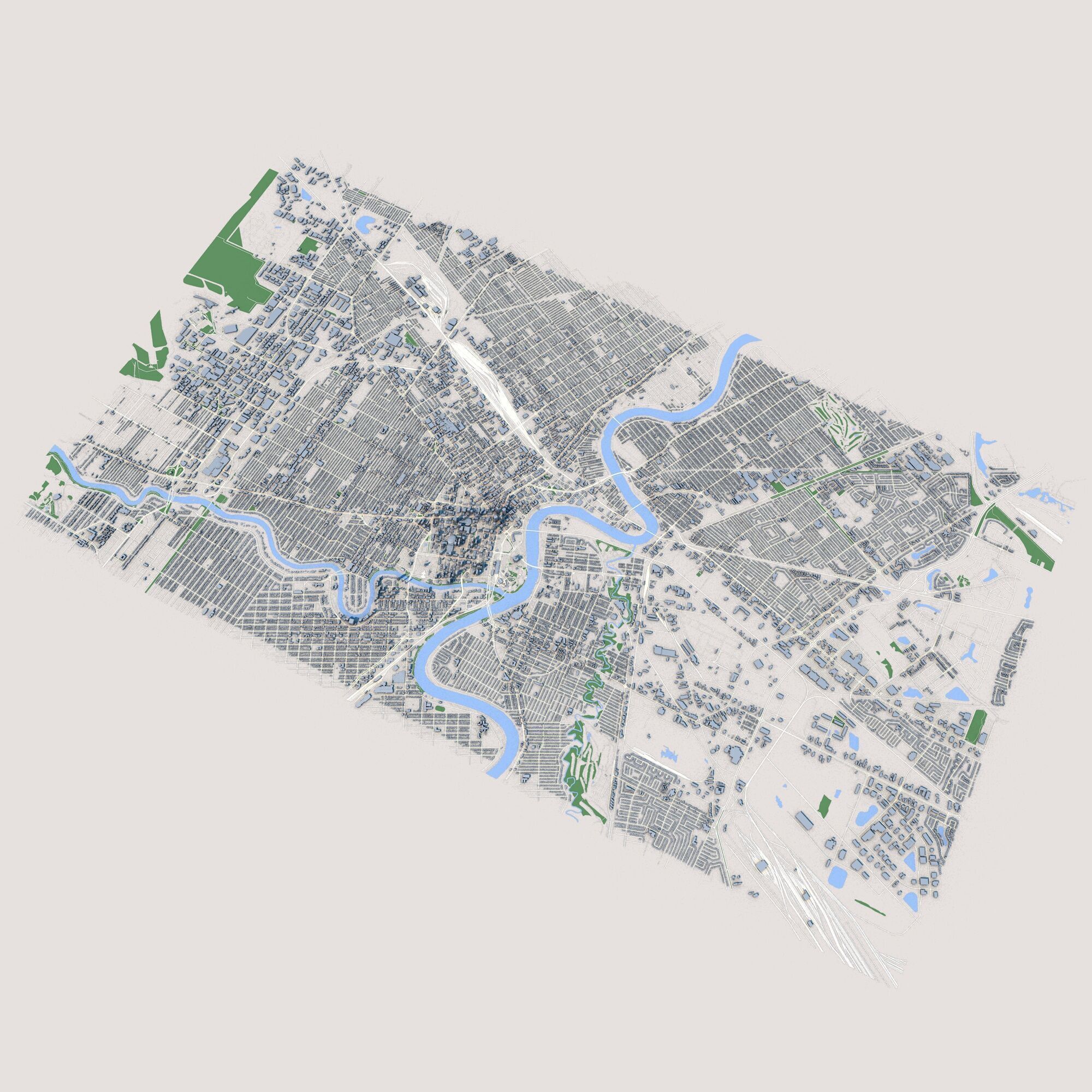 Winnipeg City Canada 3D model_1