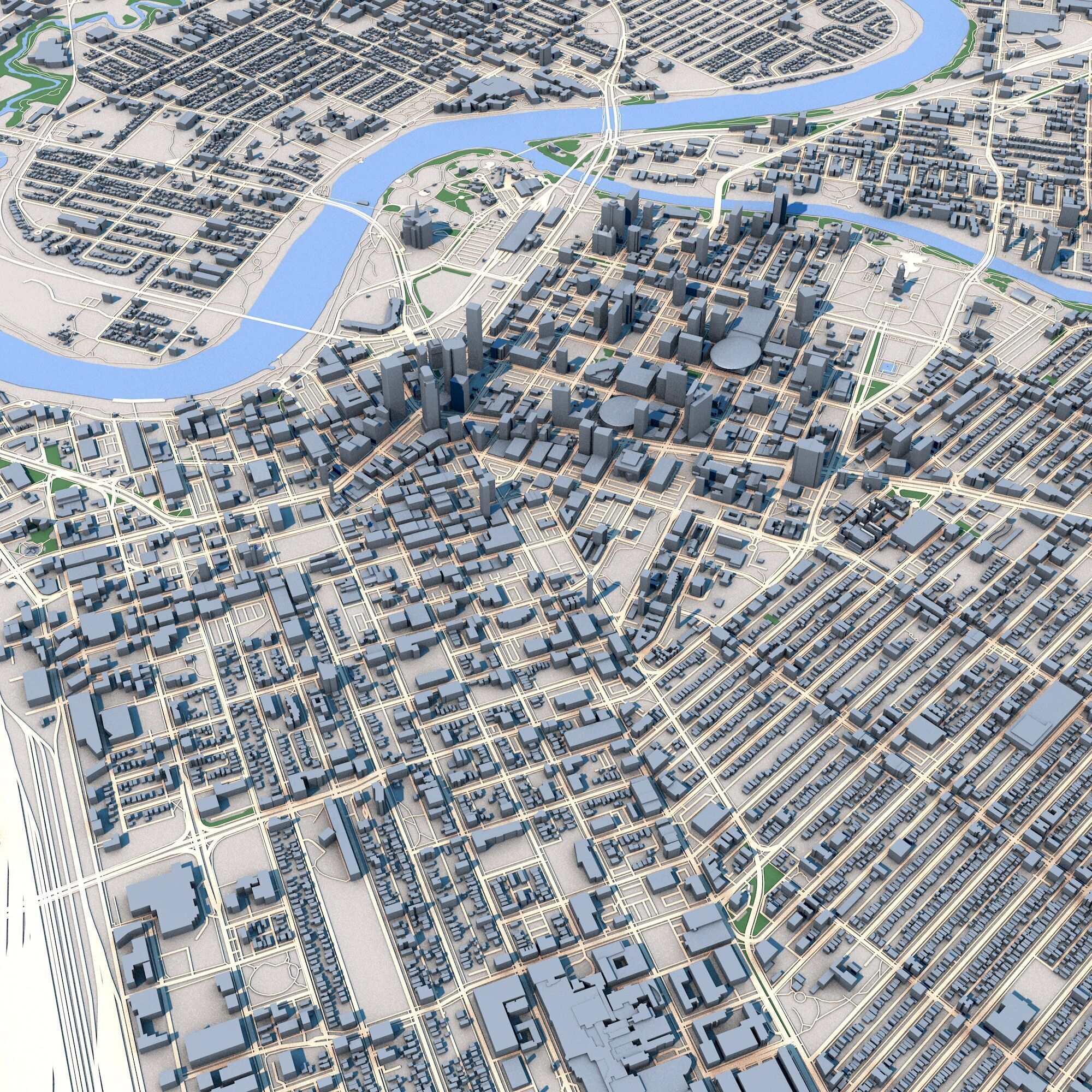 Winnipeg City Canada 3D model_6
