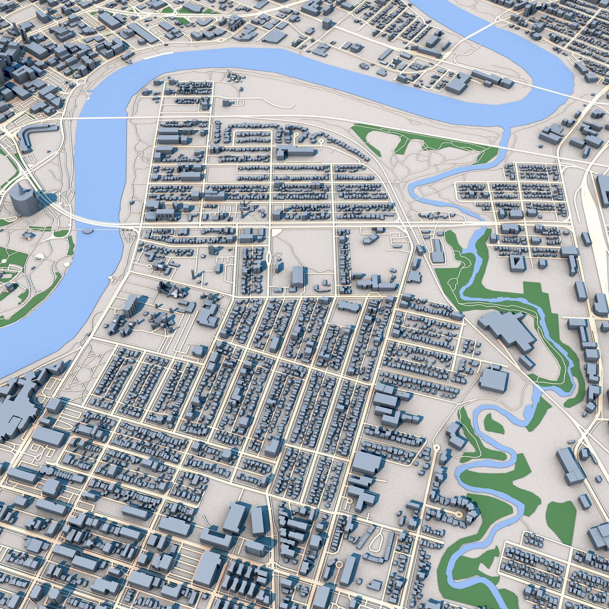 Winnipeg City Canada 3D model_3