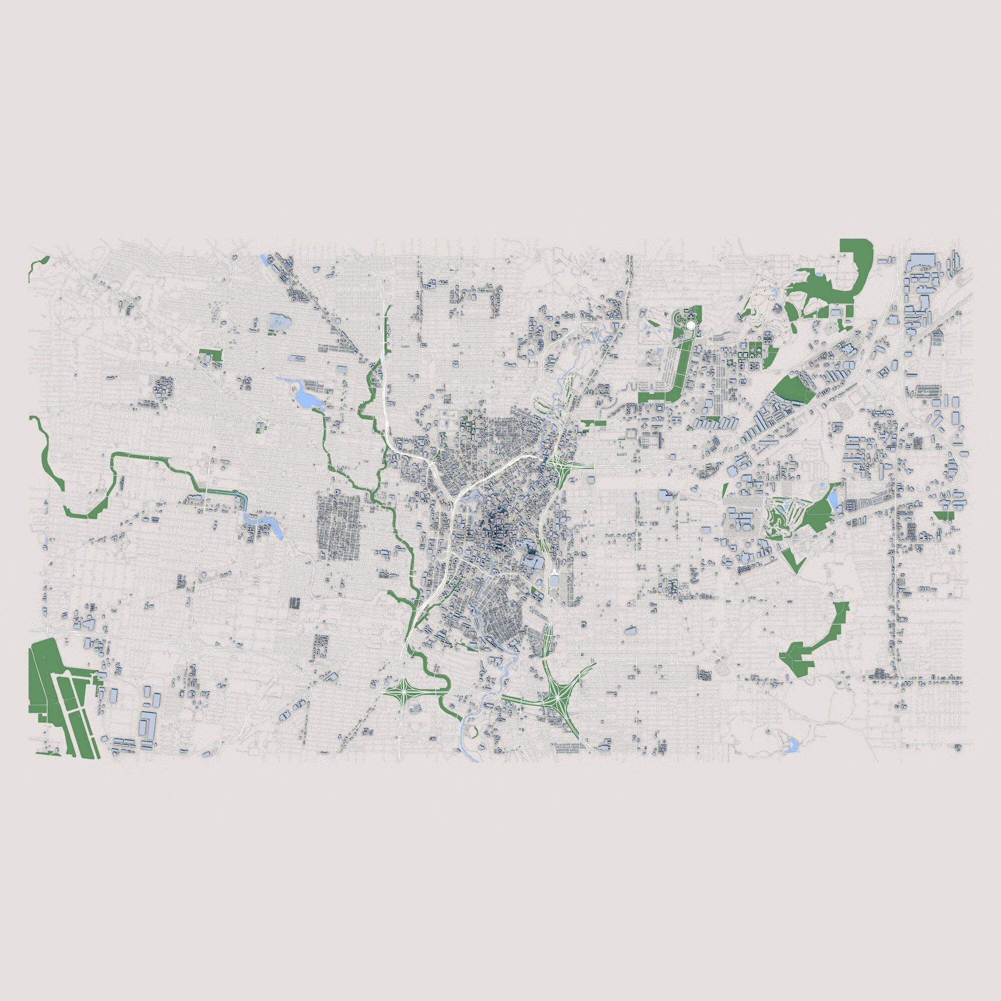 San Antonio City Texas United States 3D model_1