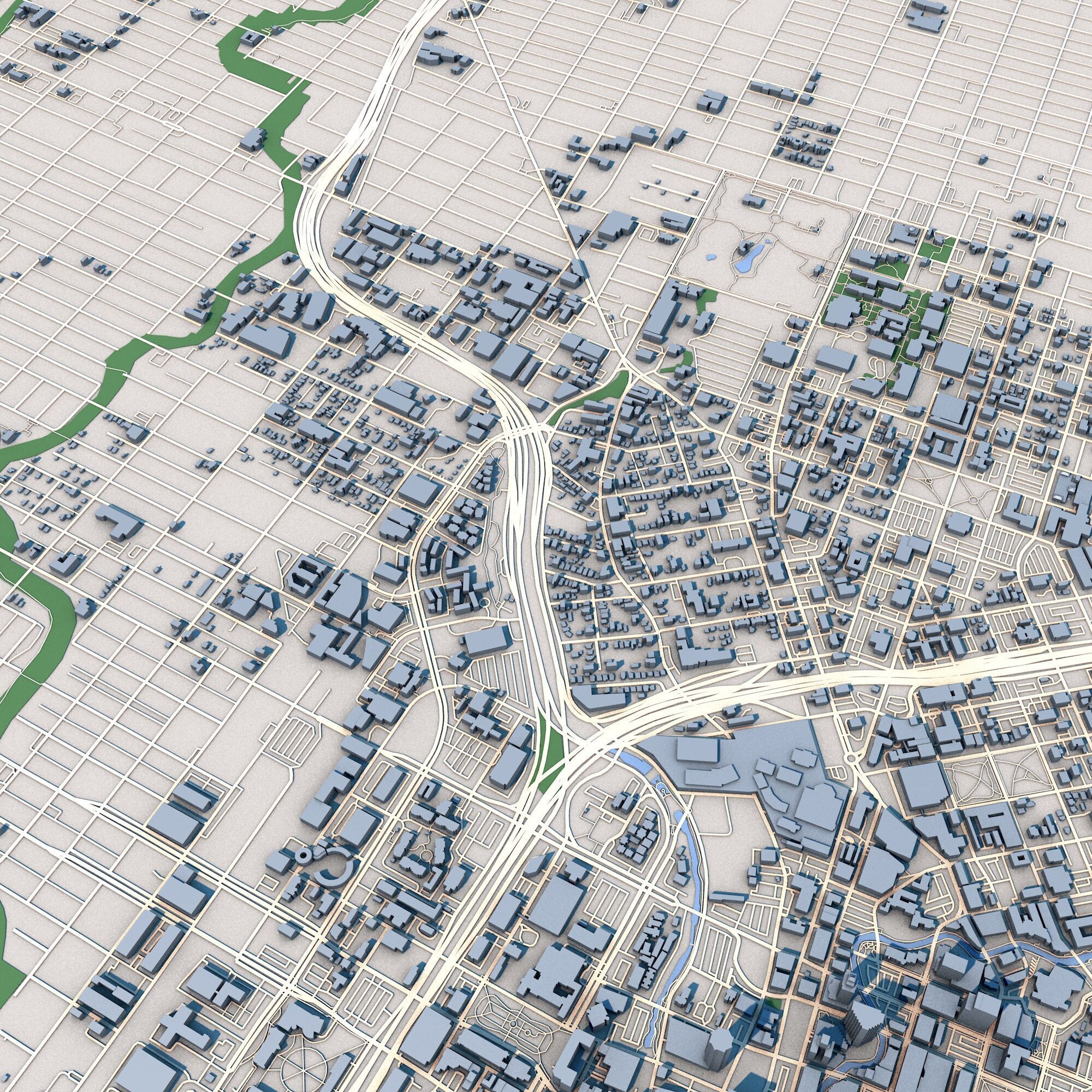 San Antonio City Texas United States 3D model_10