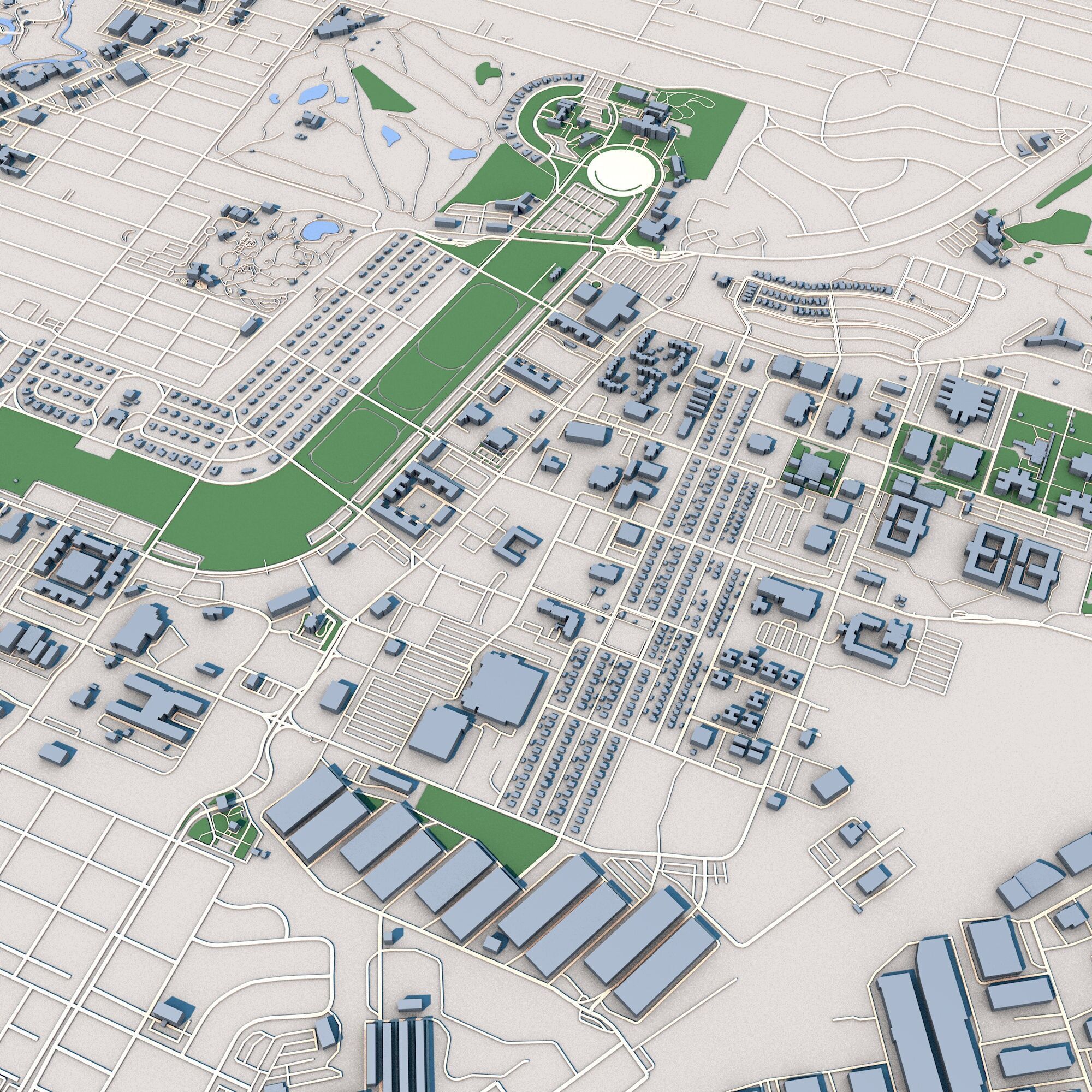 San Antonio City Texas United States 3D model_7