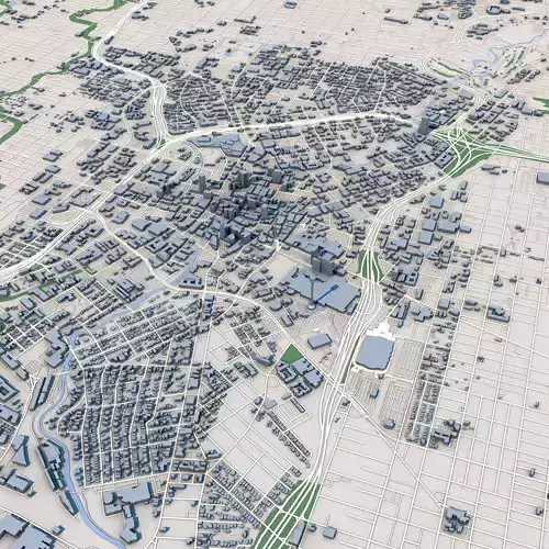 San Antonio City Texas United States 3D model