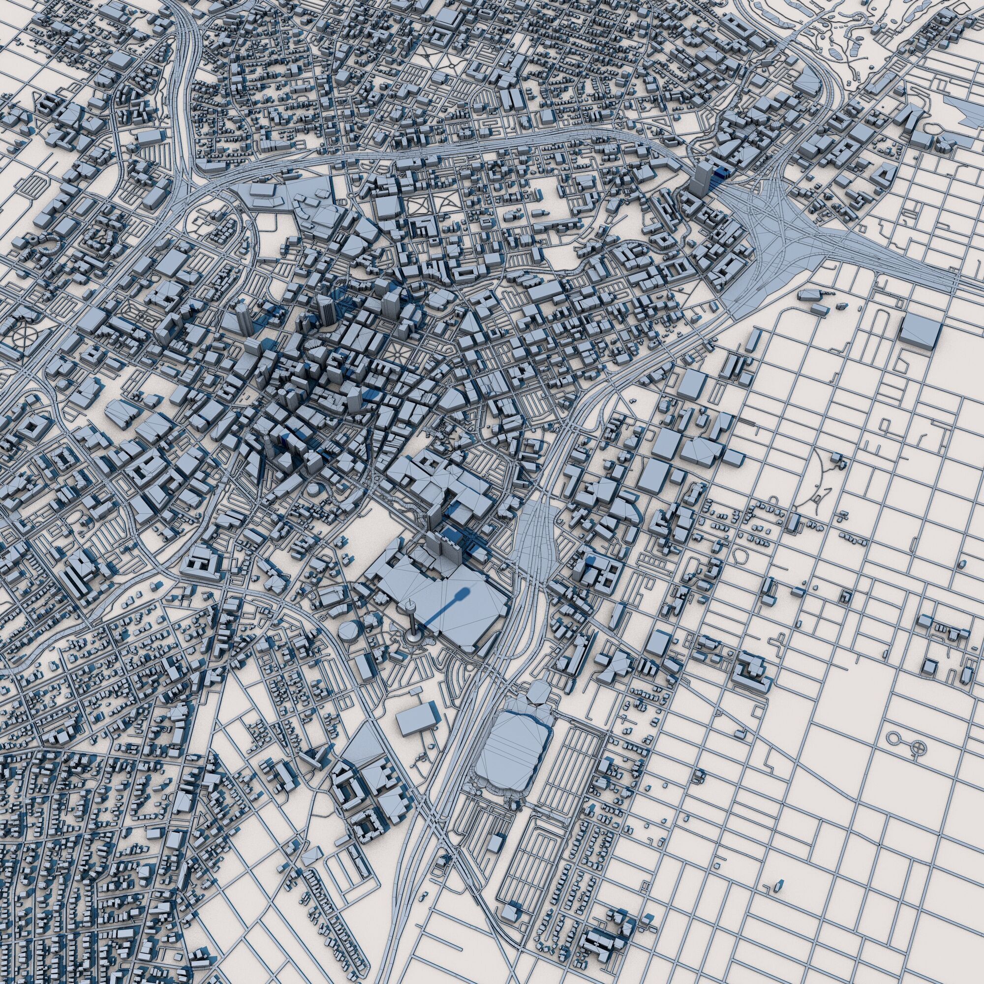 San Antonio City Texas United States 3D model_11