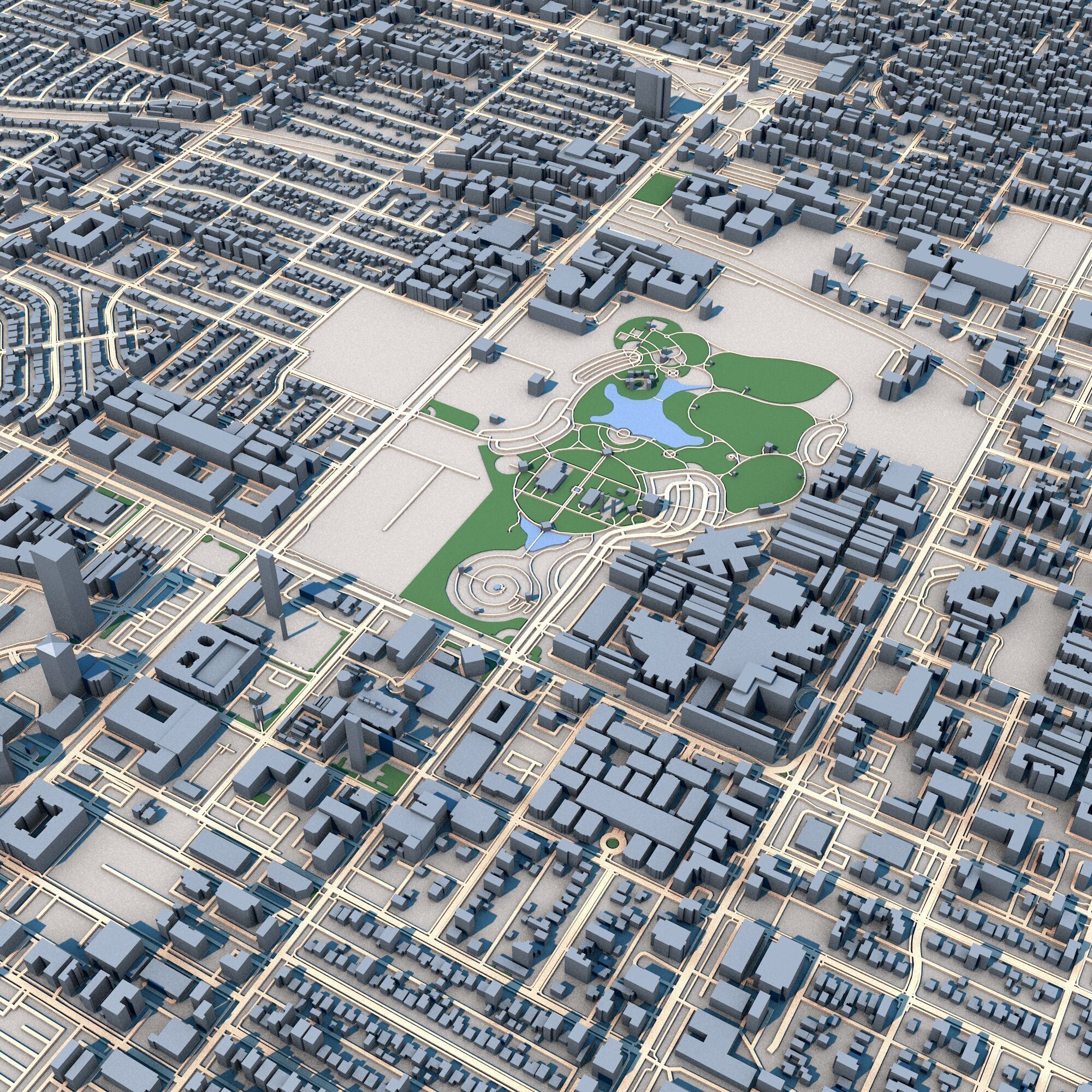 Phoenix City Arizona United States 3D model_5