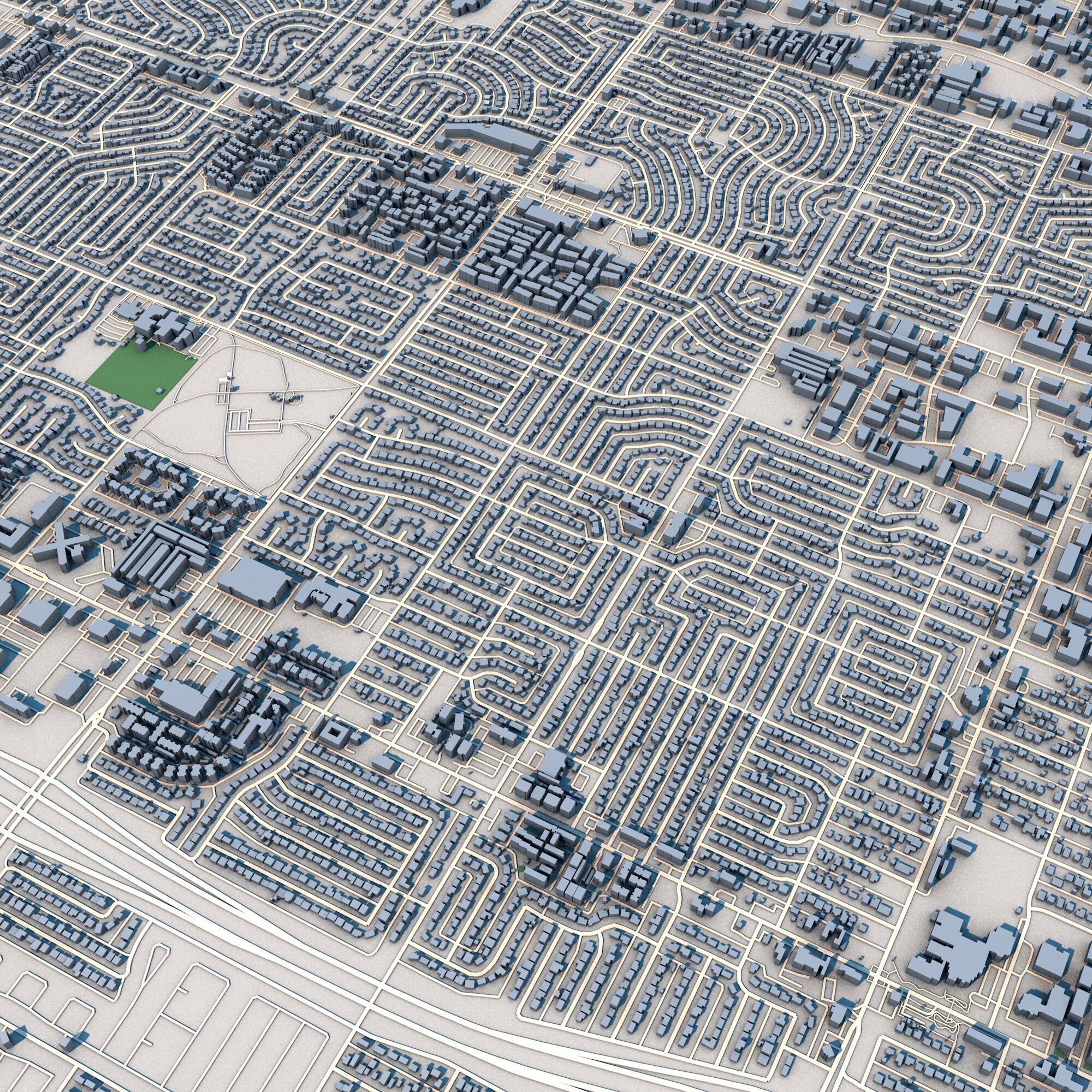 Phoenix City Arizona United States 3D model_8