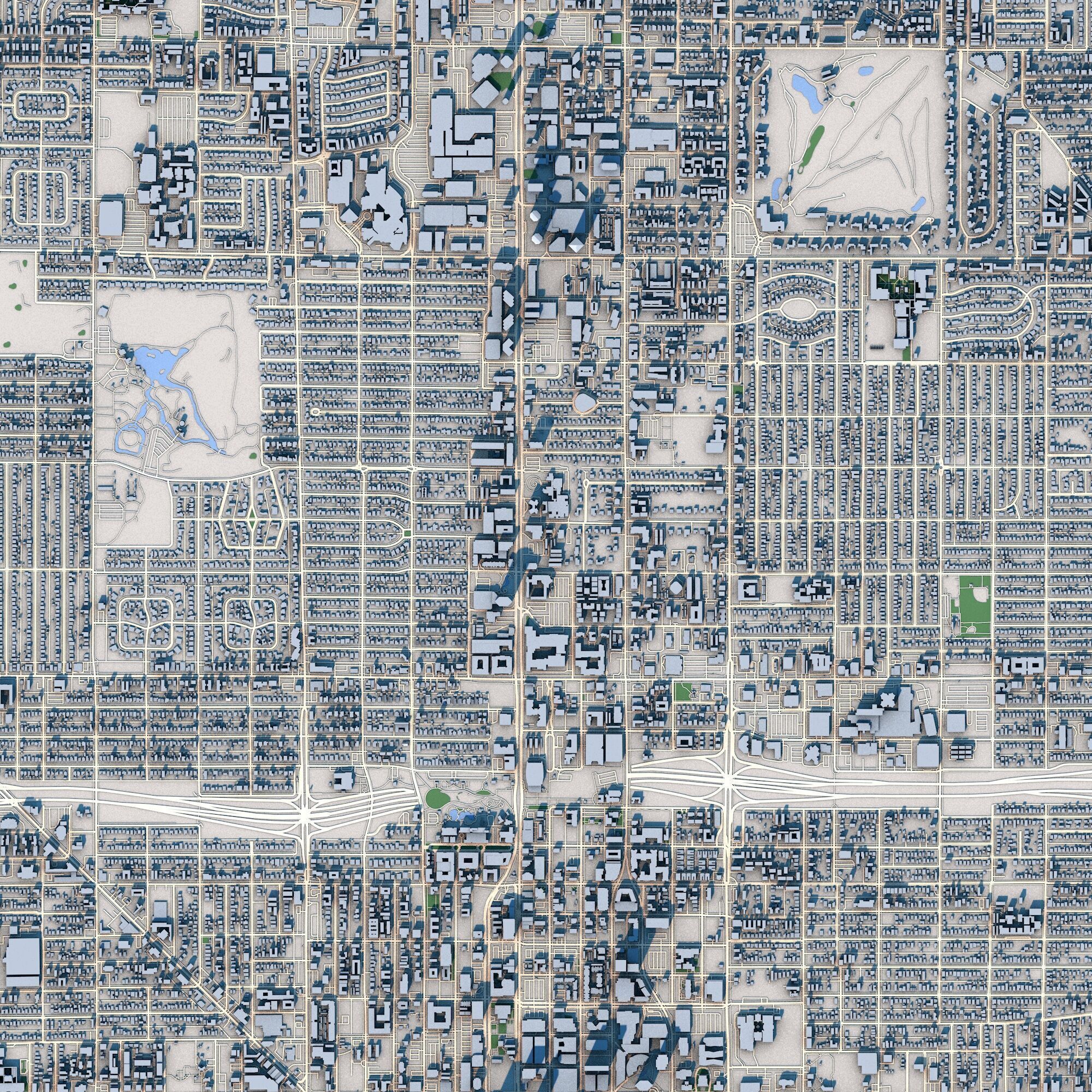Phoenix City Arizona United States 3D model_2