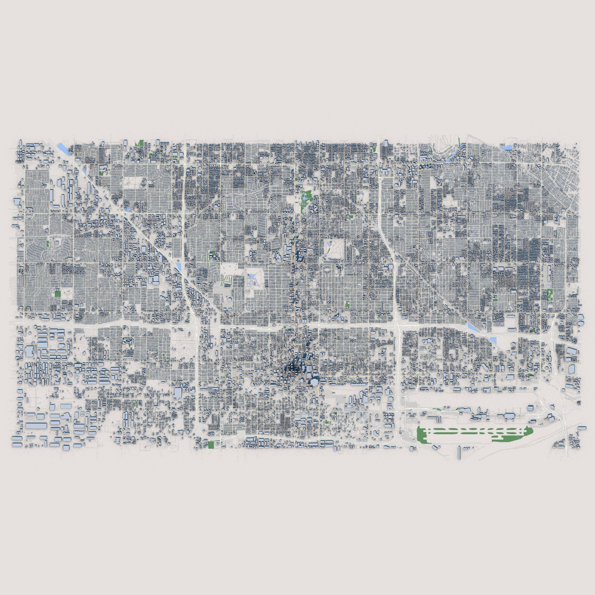 Phoenix City Arizona United States 3D model_1