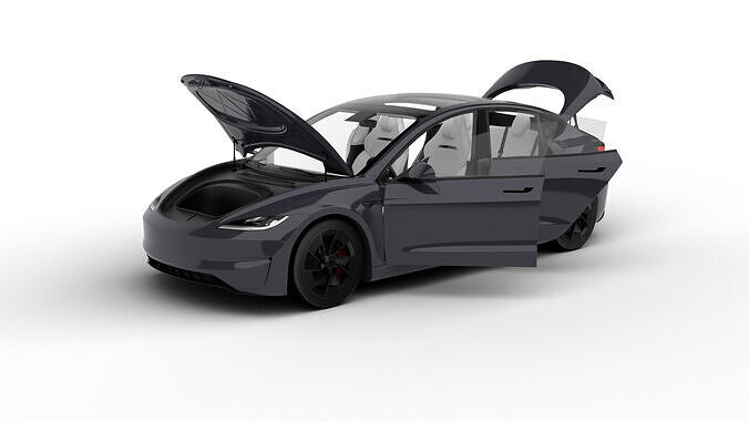 Tesla Model 3 Perfomance 2024 HQ 3d model 3D model
