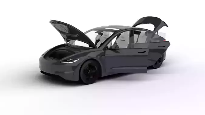 Tesla Model 3 Perfomance 2024 HQ 3d model 3D model