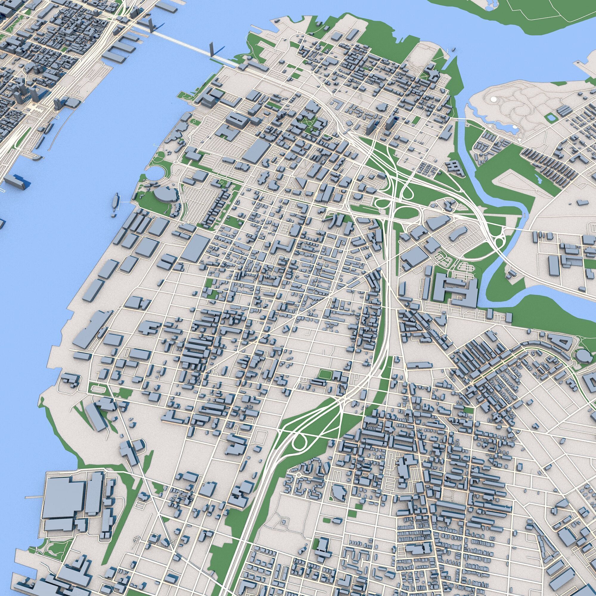 Philadelphia City Pennsylvania United States 3D model_6