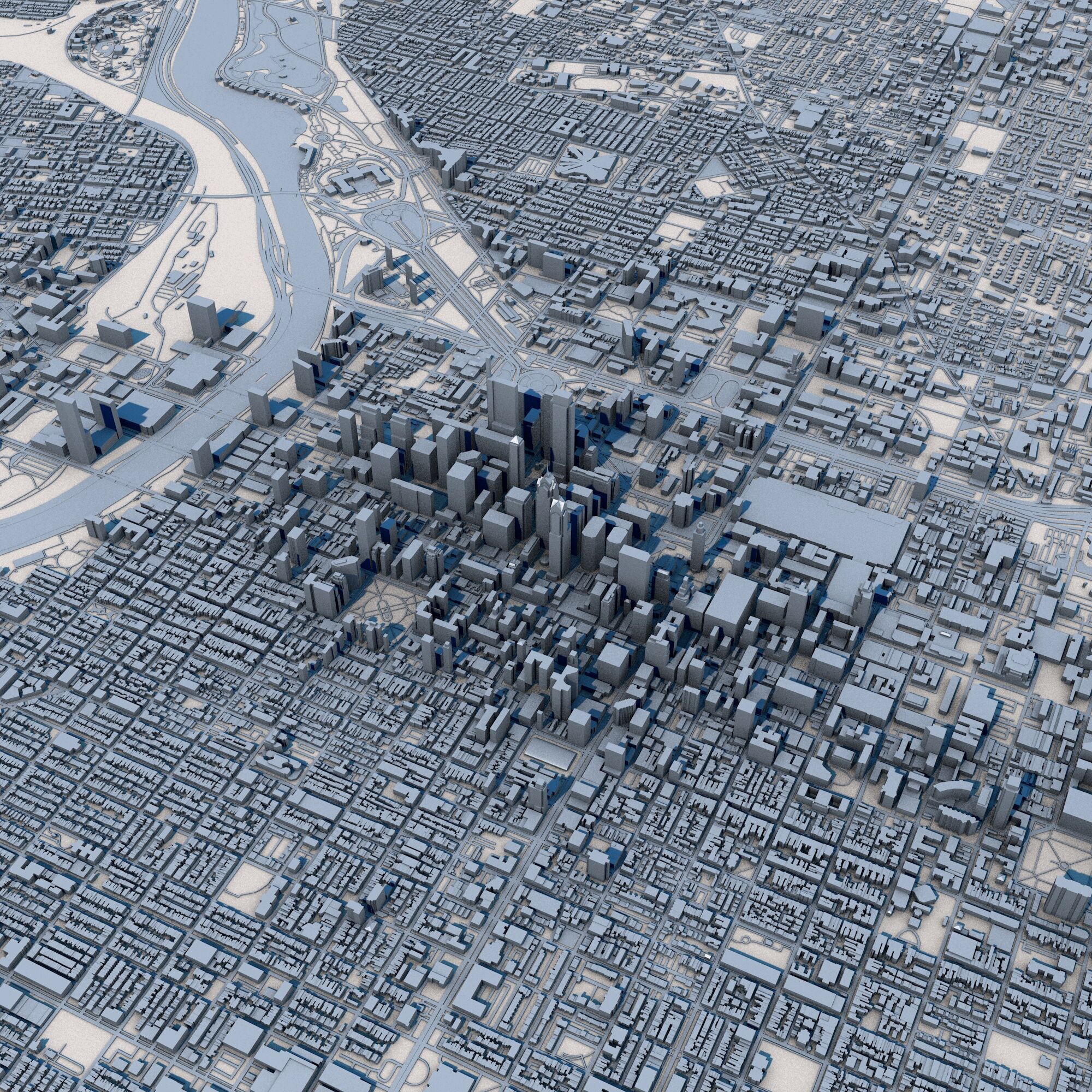 Philadelphia City Pennsylvania United States 3D model_10