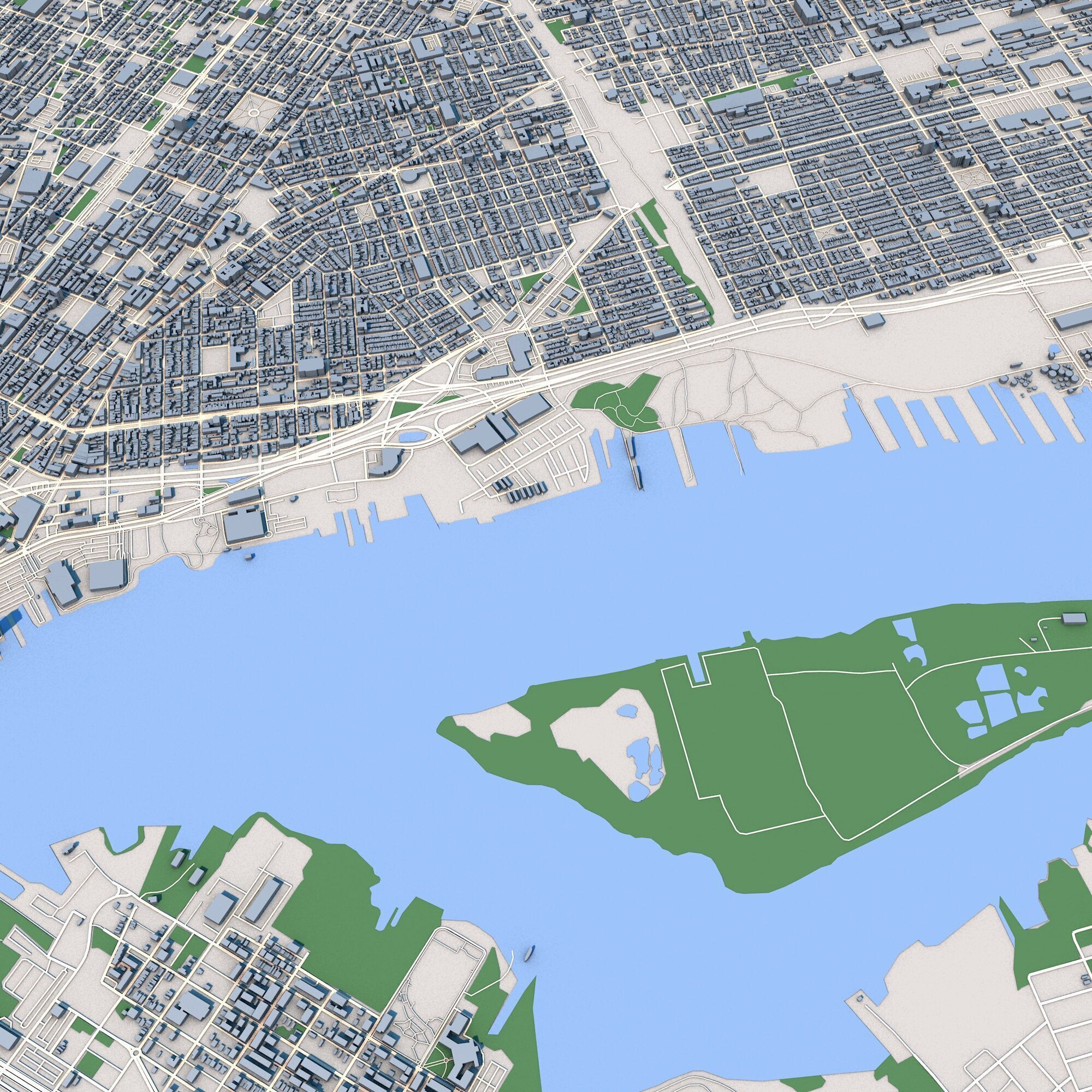 Philadelphia City Pennsylvania United States 3D model_7