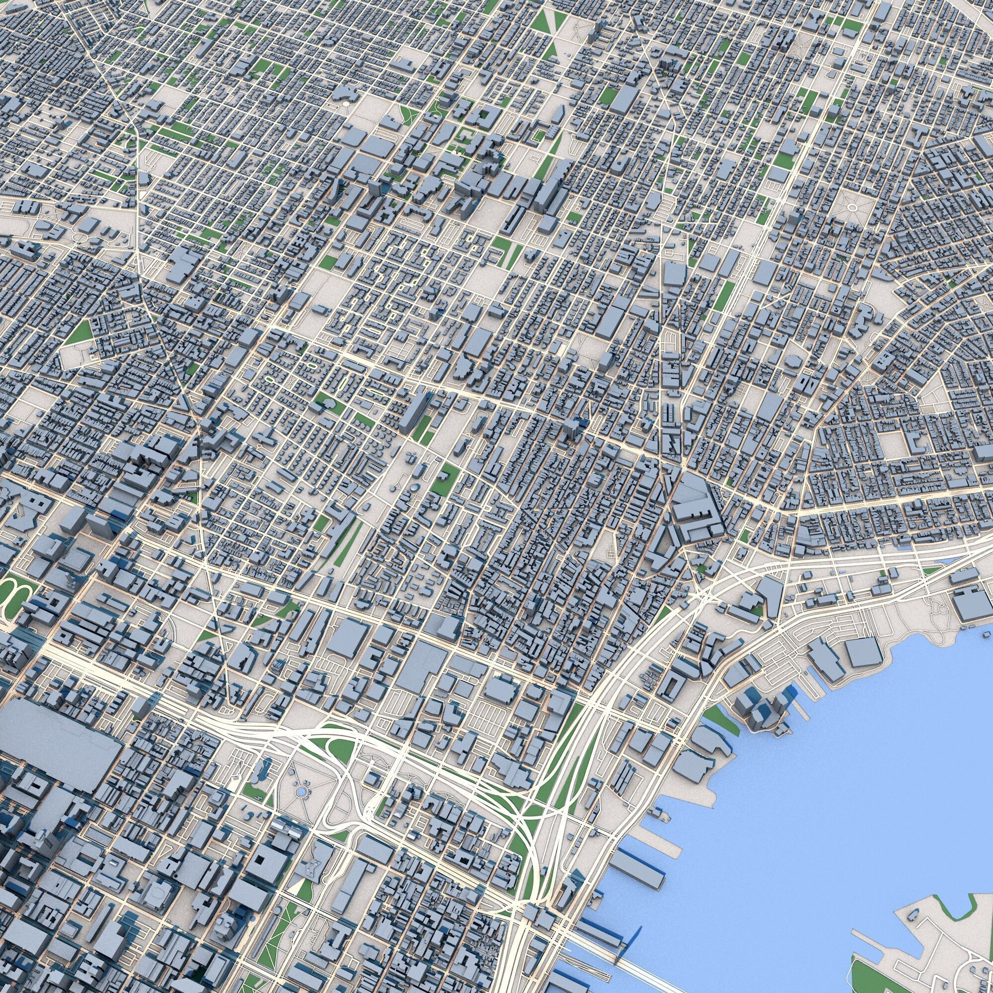 Philadelphia City Pennsylvania United States 3D model_8