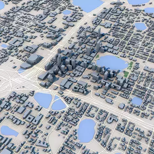 Orlando City Florida 3D model