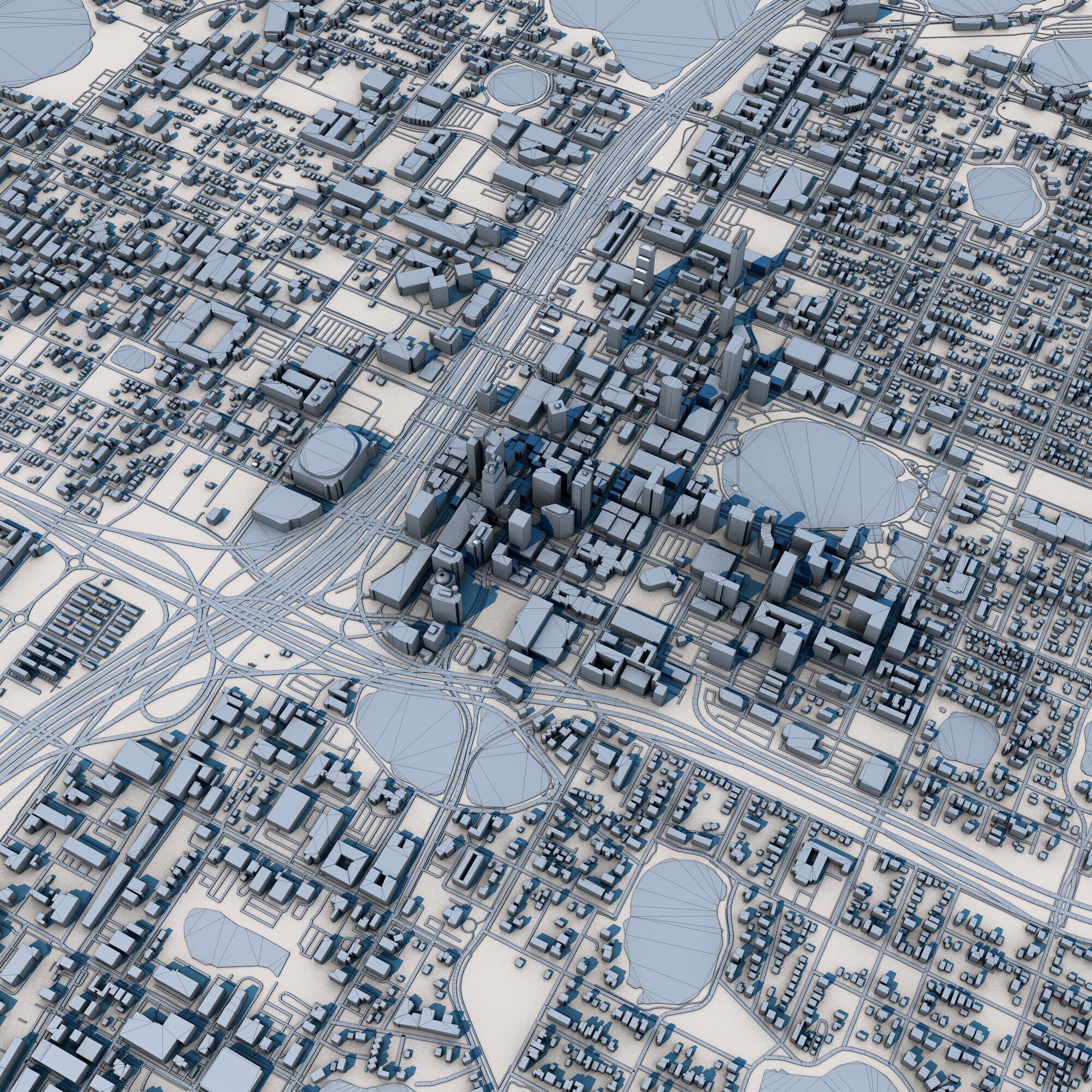 Orlando City Florida 3D model_9