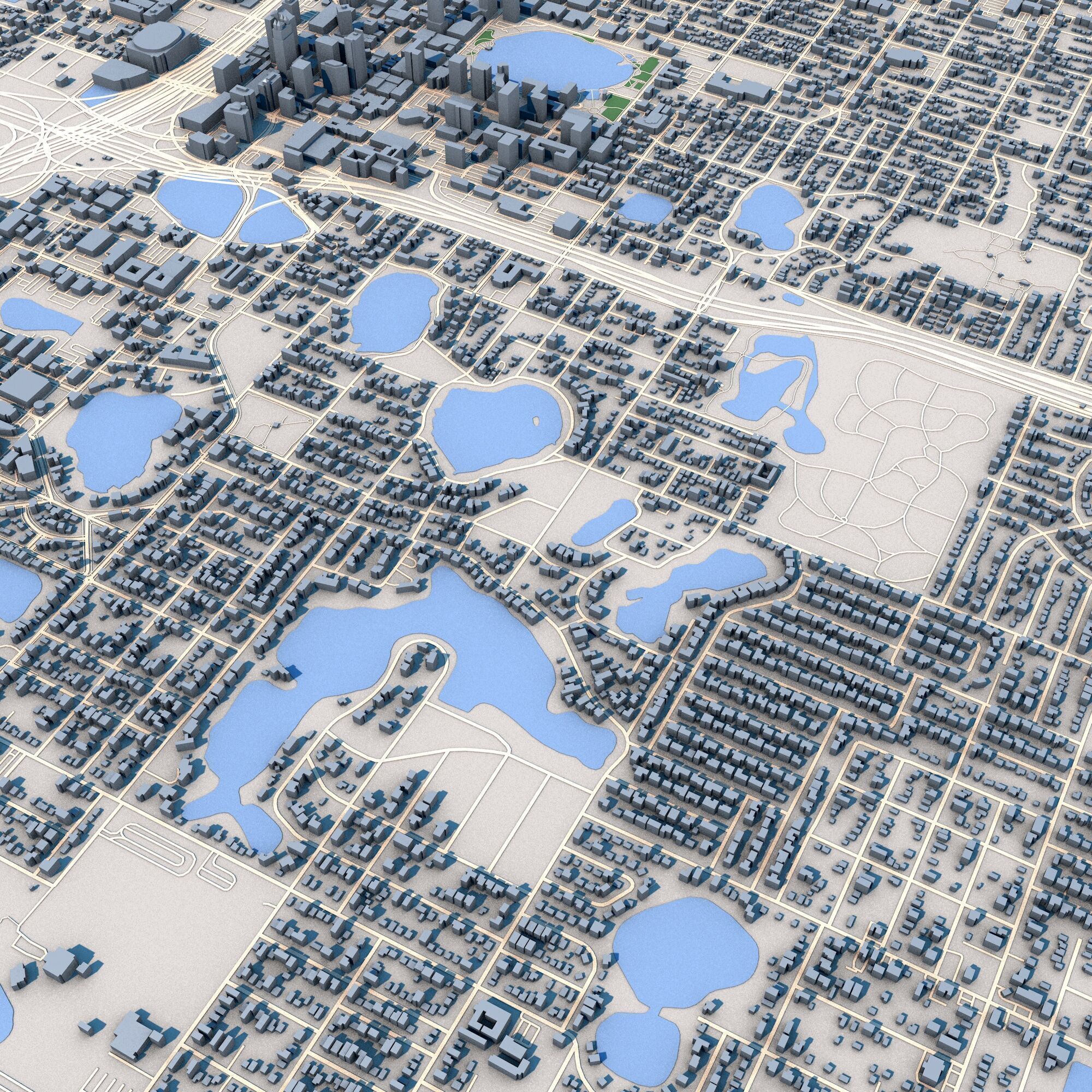 Orlando City Florida 3D model_6